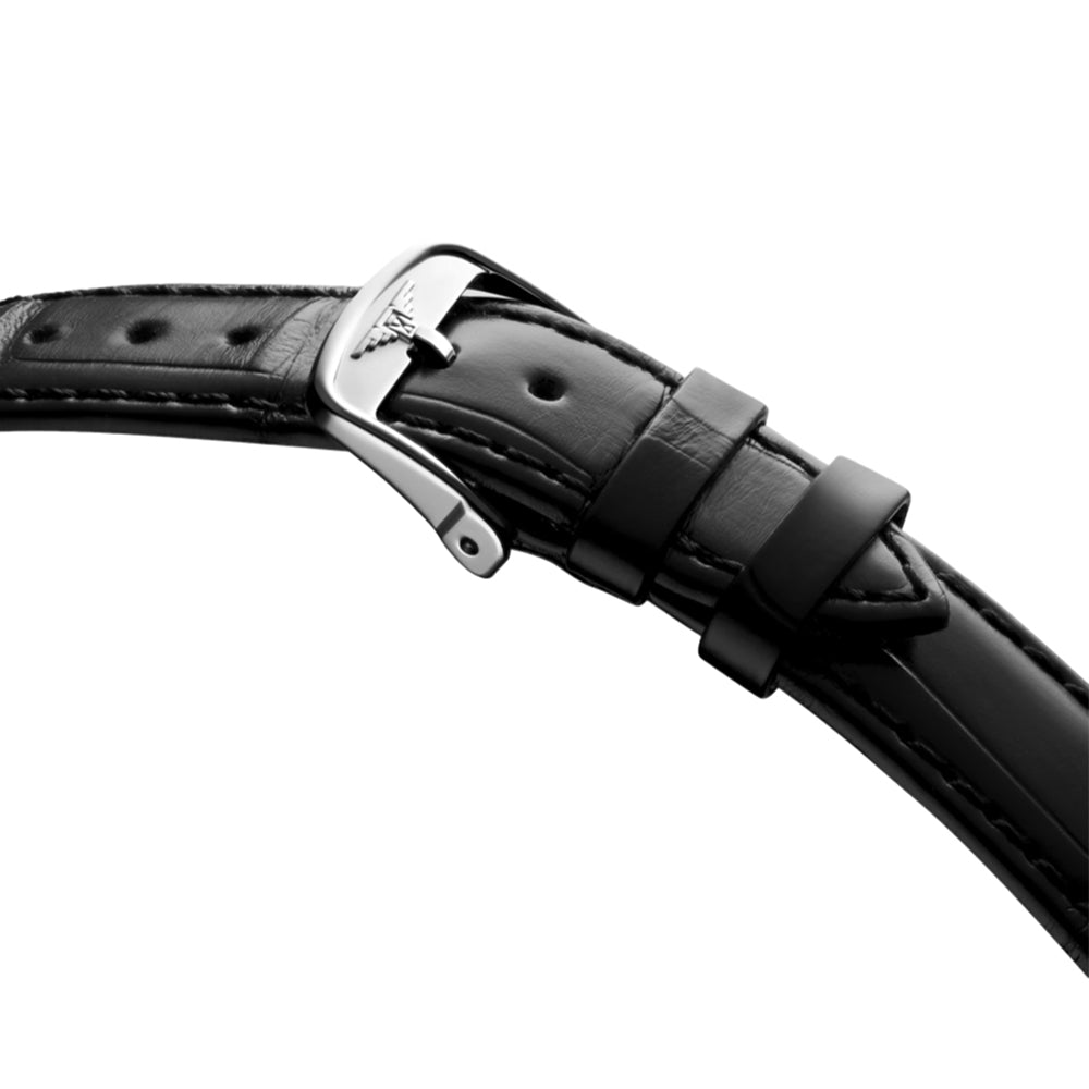  Mini Dolcevita 29mm - Silver Fliniqué Dial on Leather Strap