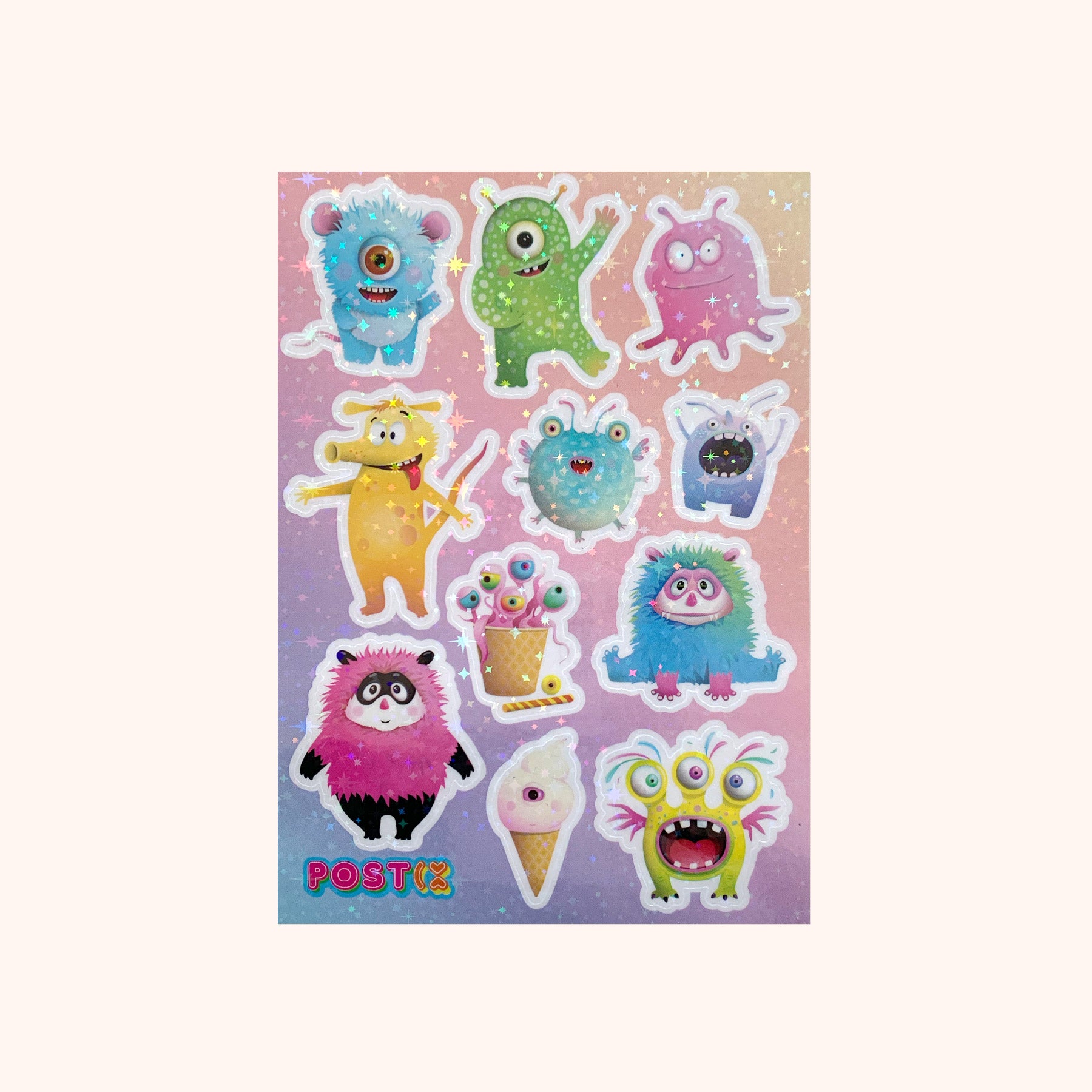  Monster Party Hologram Sticker Sheet、mySite、ghnorth