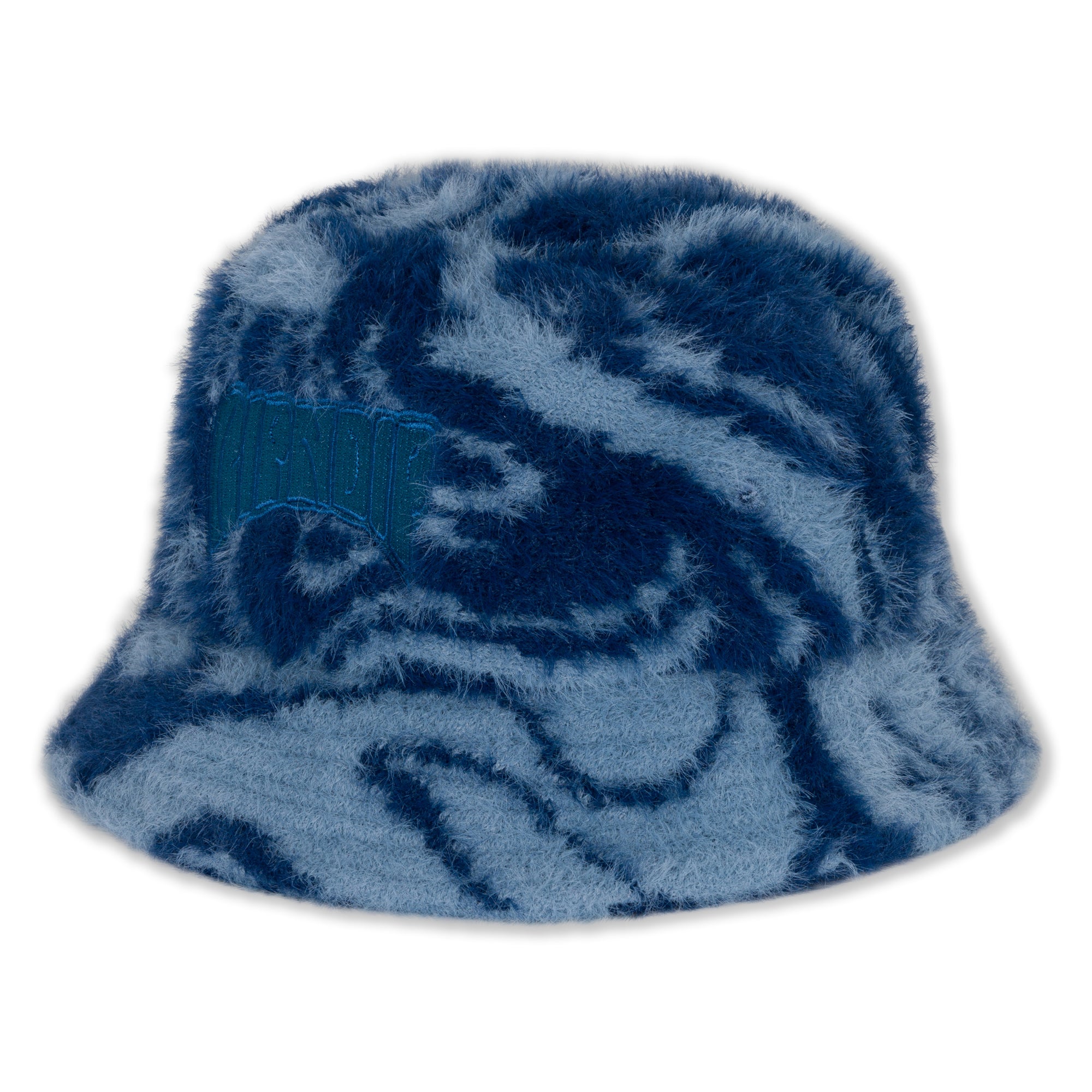  Psychedelic Faux Mohair Bucket Hat (Dark Slate)、mySite、merchandisen