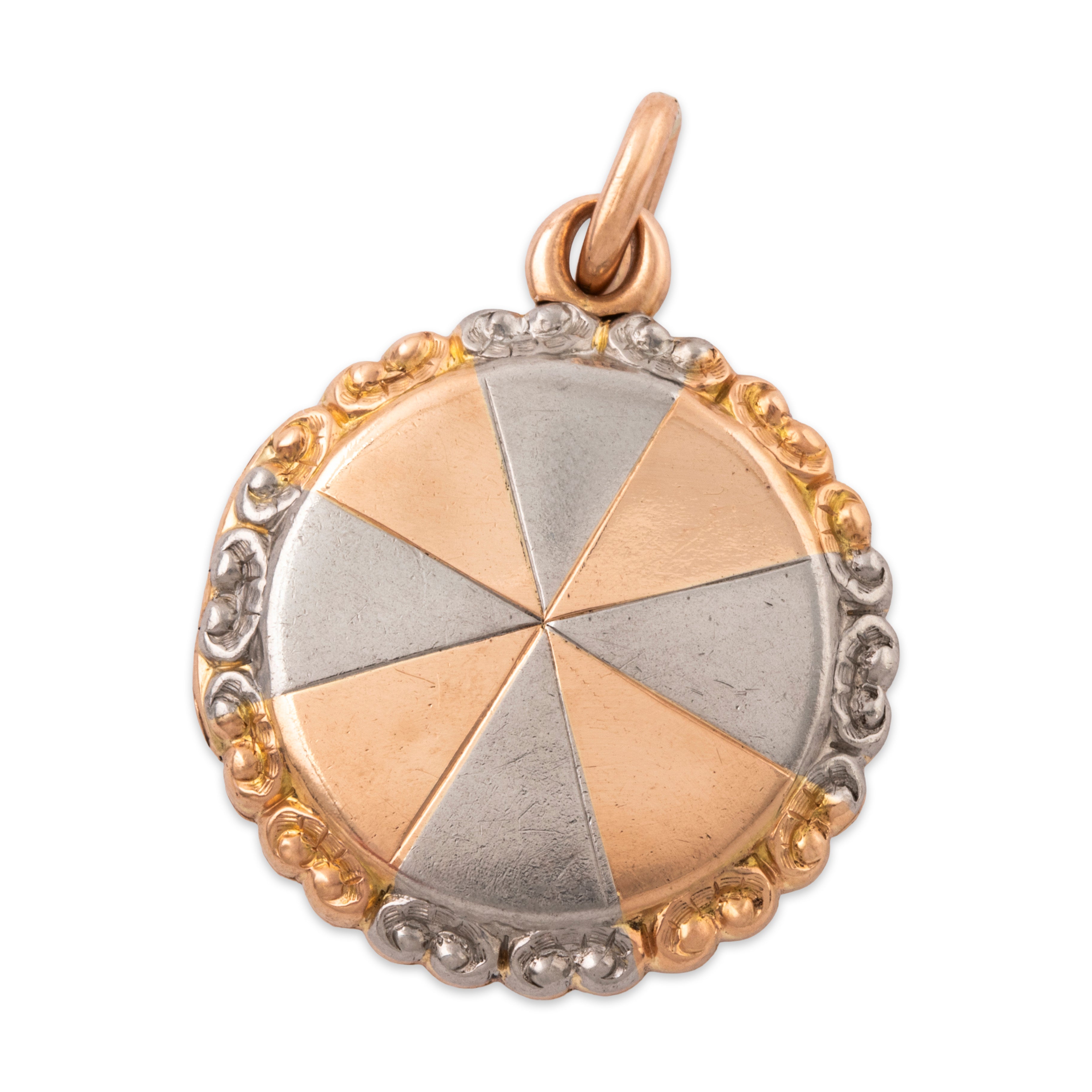 Antique 14k Bicolor Gold & Platinum 1906 Liberty Head Coin Locket Pendant、mySite、hinf8tx79