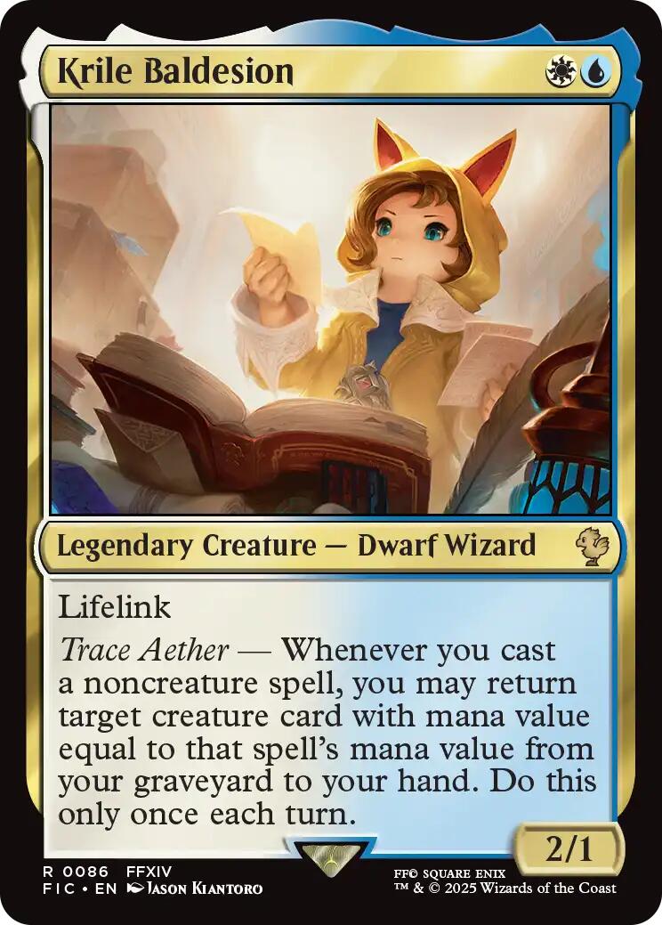 Krile Baldesion (Surge Foil) FINAL FANTASY Commander、mySite、waistdrama