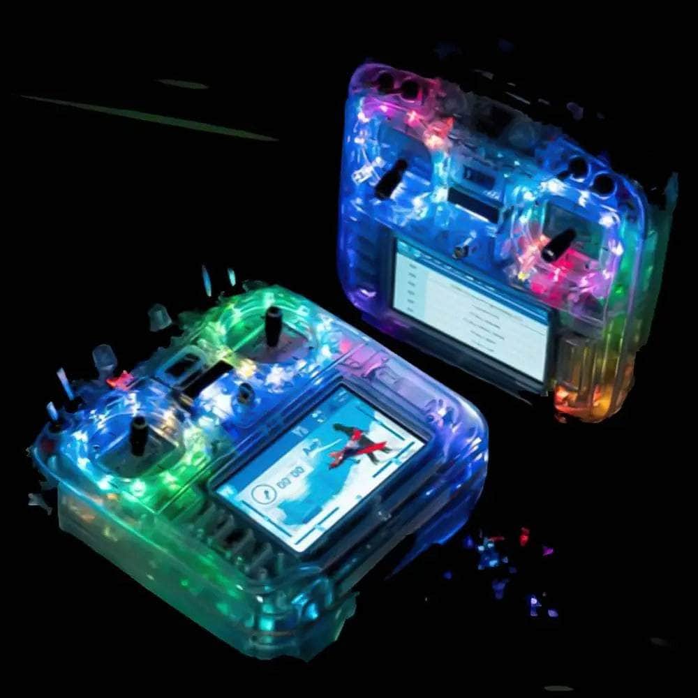  RadioMaster TX16S MKII EdgeTX RC Transmitter w/ V4.0 Hall Gimbals - MCK RGB Transparent Edition - ELRS 2.4GHz、mySite、merchandisen