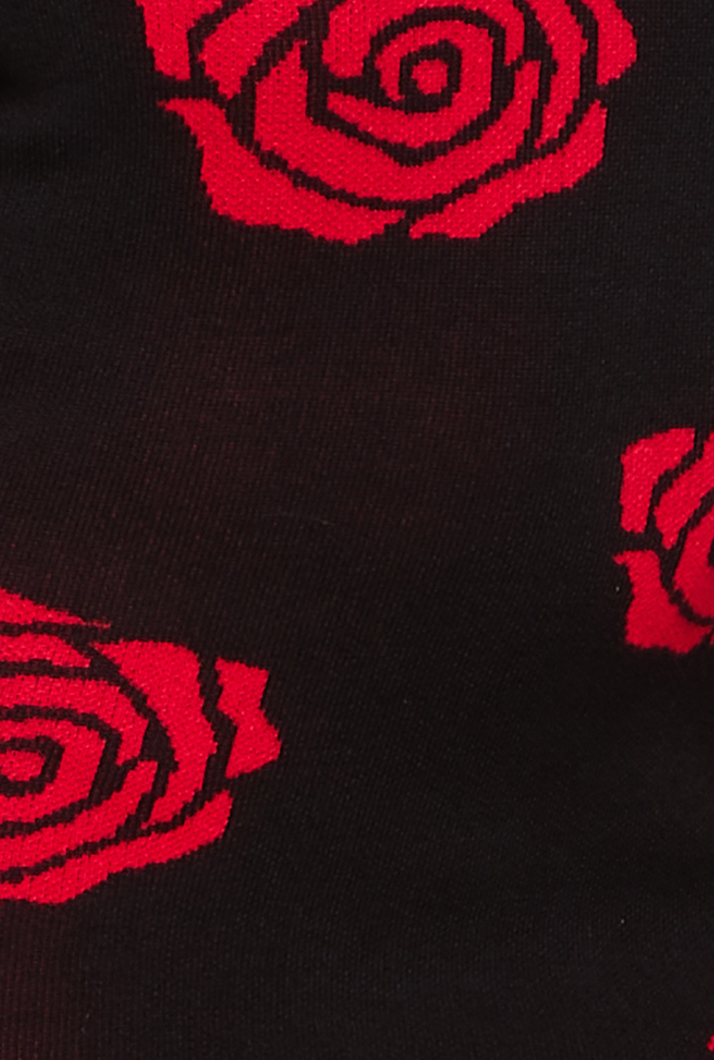 Rose Print Mini Sweater Dress、mySite、camillekostekn