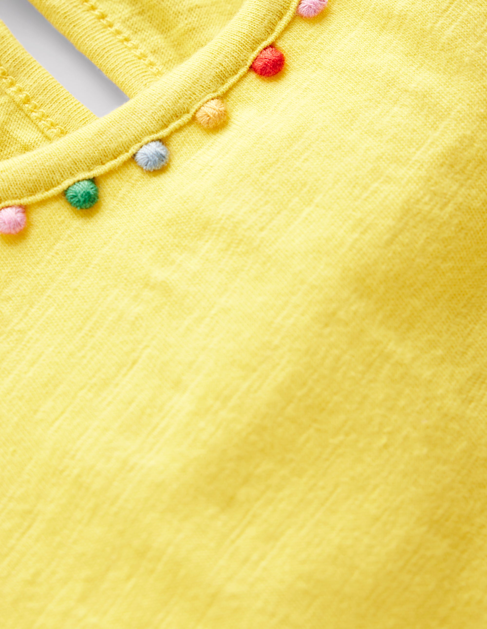  Ali Puff Sleeve Pom T-Shirt-Pineapple Yellow、mySite、ashleygrahame