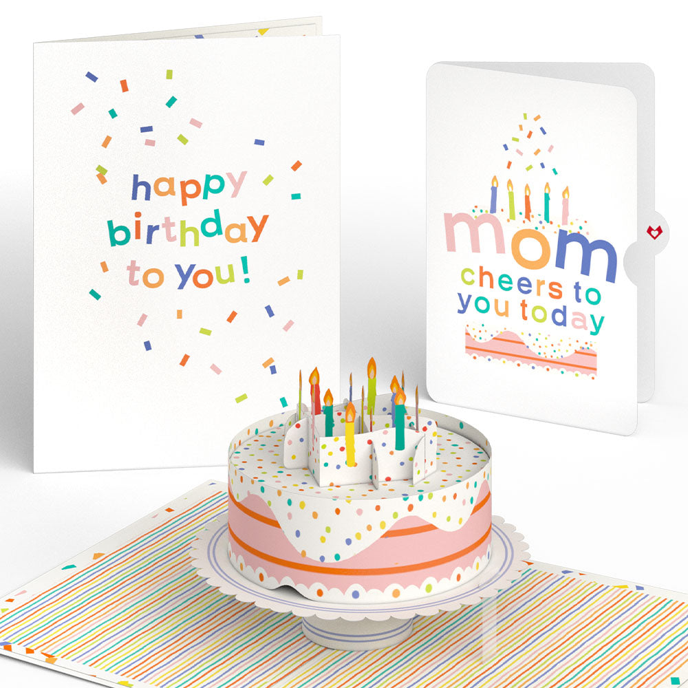Confetti Cake Birthday Pop-Up Card and Sentiment Set for Mom、mySite、solidvoid