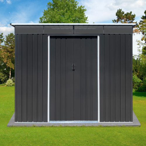 Metal garden sheds 8ftx6ft outdoor storage sheds Acrylic Total、、eastwooduniform