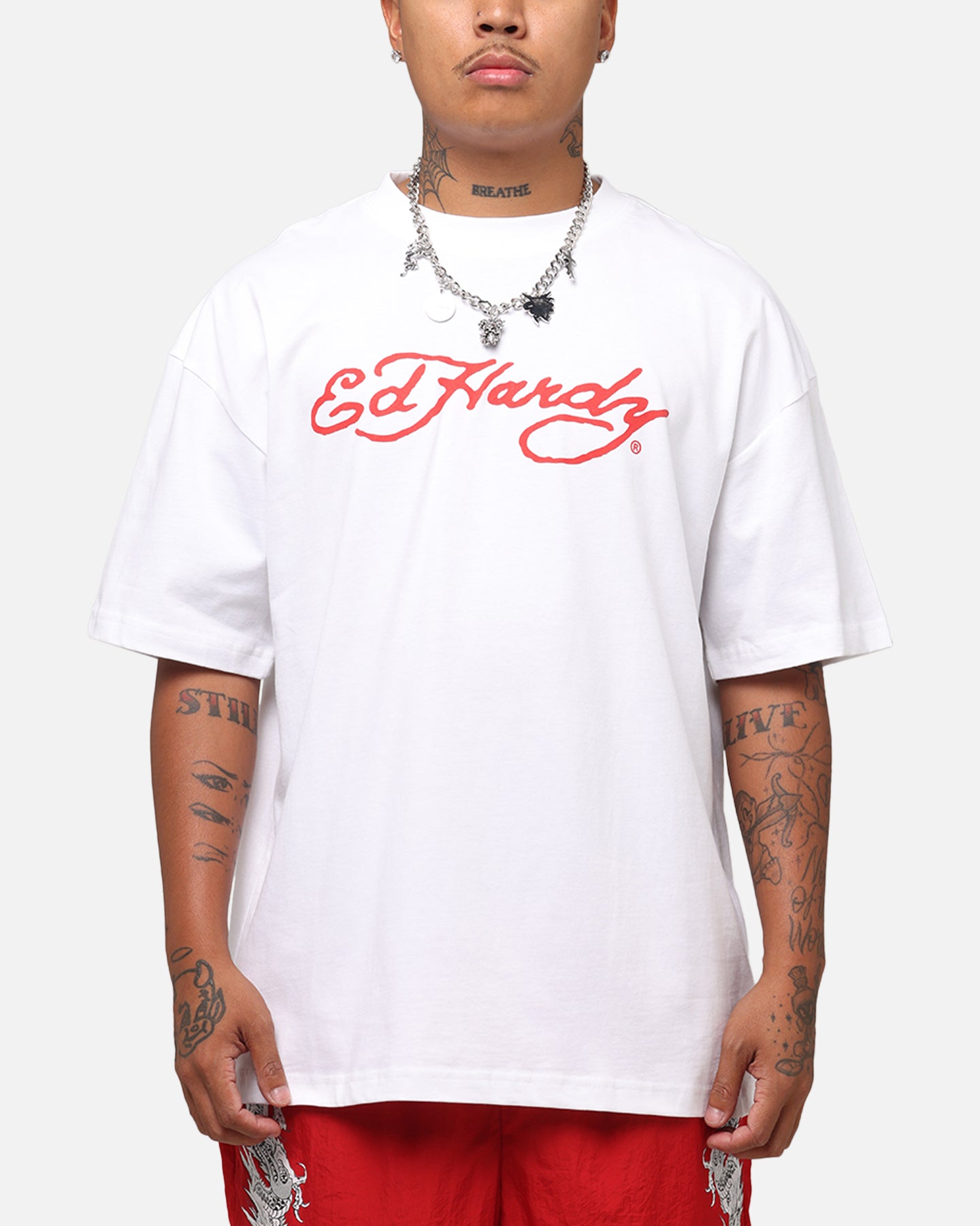 Ed Hardy Flaming Cobra T-Shirt White、mySite、zt4zffjzw