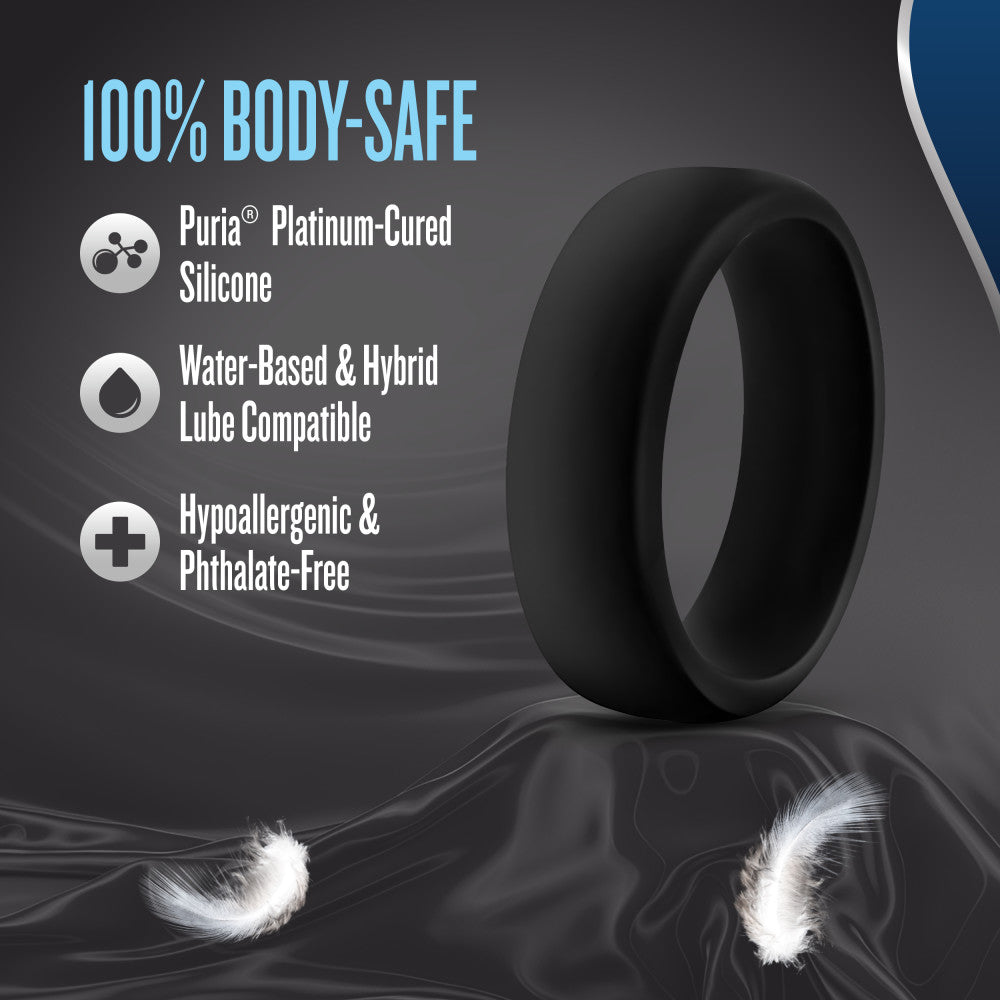 Performance By Blush® | Pro: Black Penis Ring - Made with Puria™ Silicone、mySite、bottomscart