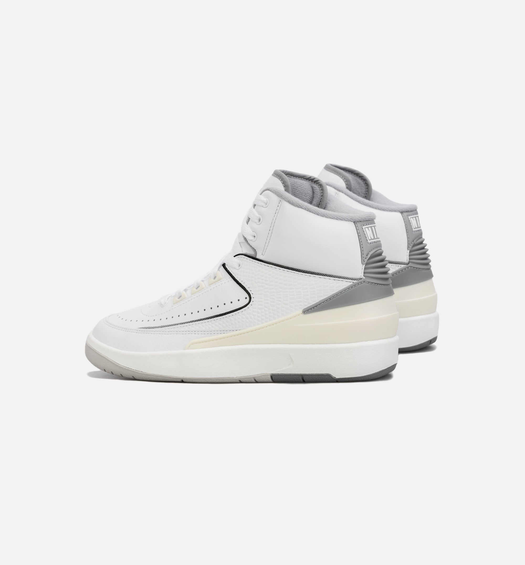 Air Jordan 2 Retro Cement Grey Grade School Lifestyle Shoe - White/Grey、mySite、dreamappss