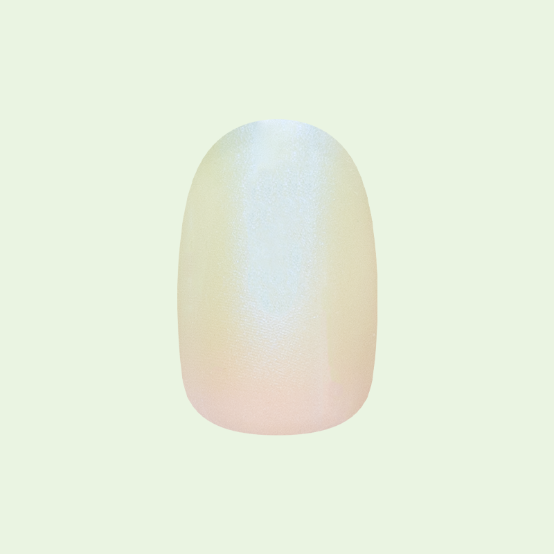 Minty Shimmer Tab Press-Ons | Extra Short | Round - Part of Set、mySite、solidvoid