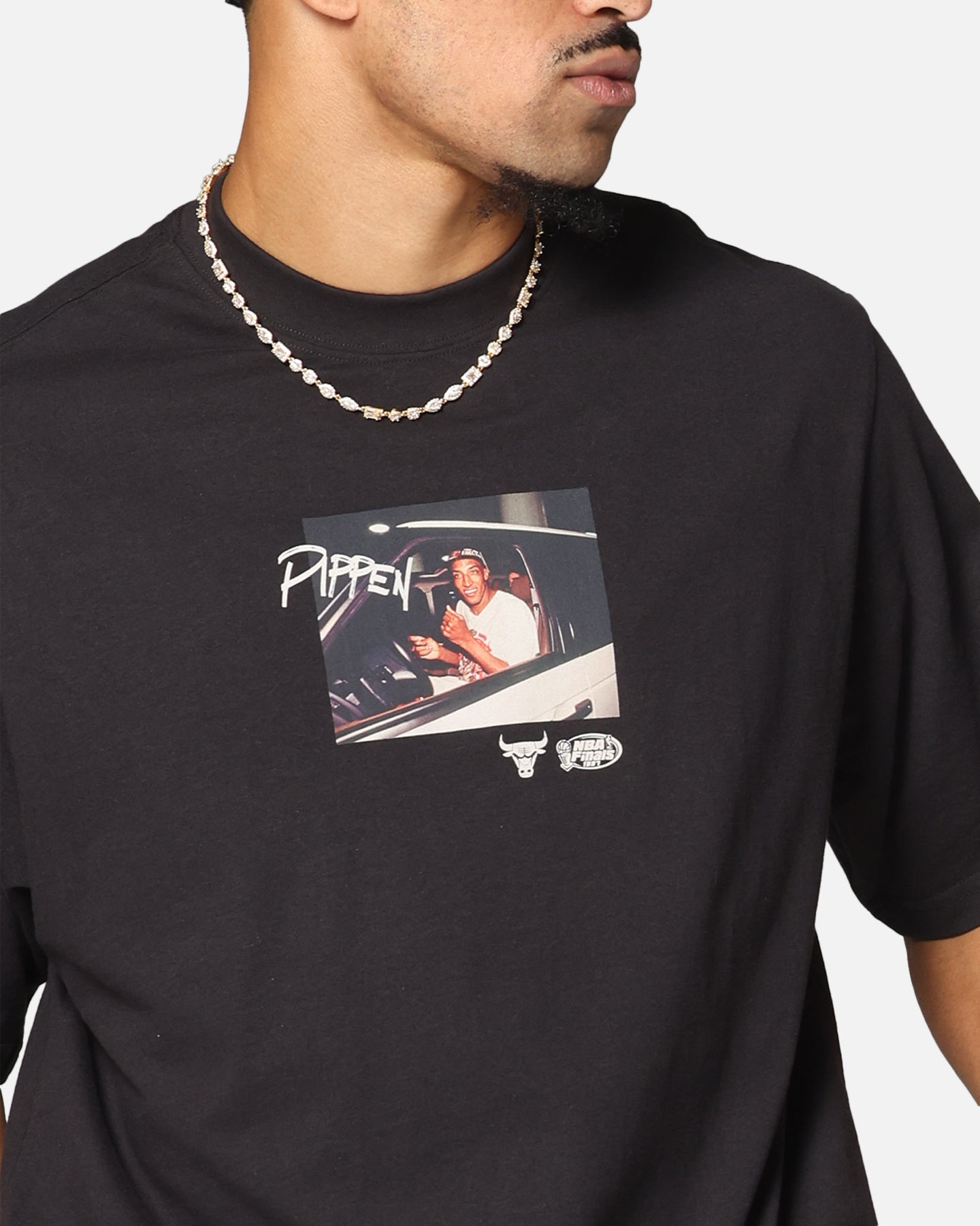 Mitchell & Ness Chicago Bulls Scottie Pippen Pre & Post Game T-Shirt Faded Black、mySite、zt4zffjzw