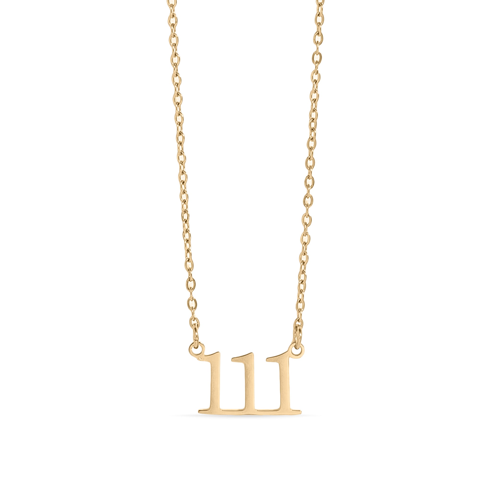 18K Gold PVD Stainless Steel Angel Number Necklace / CHN0045、mySite、dreamappss