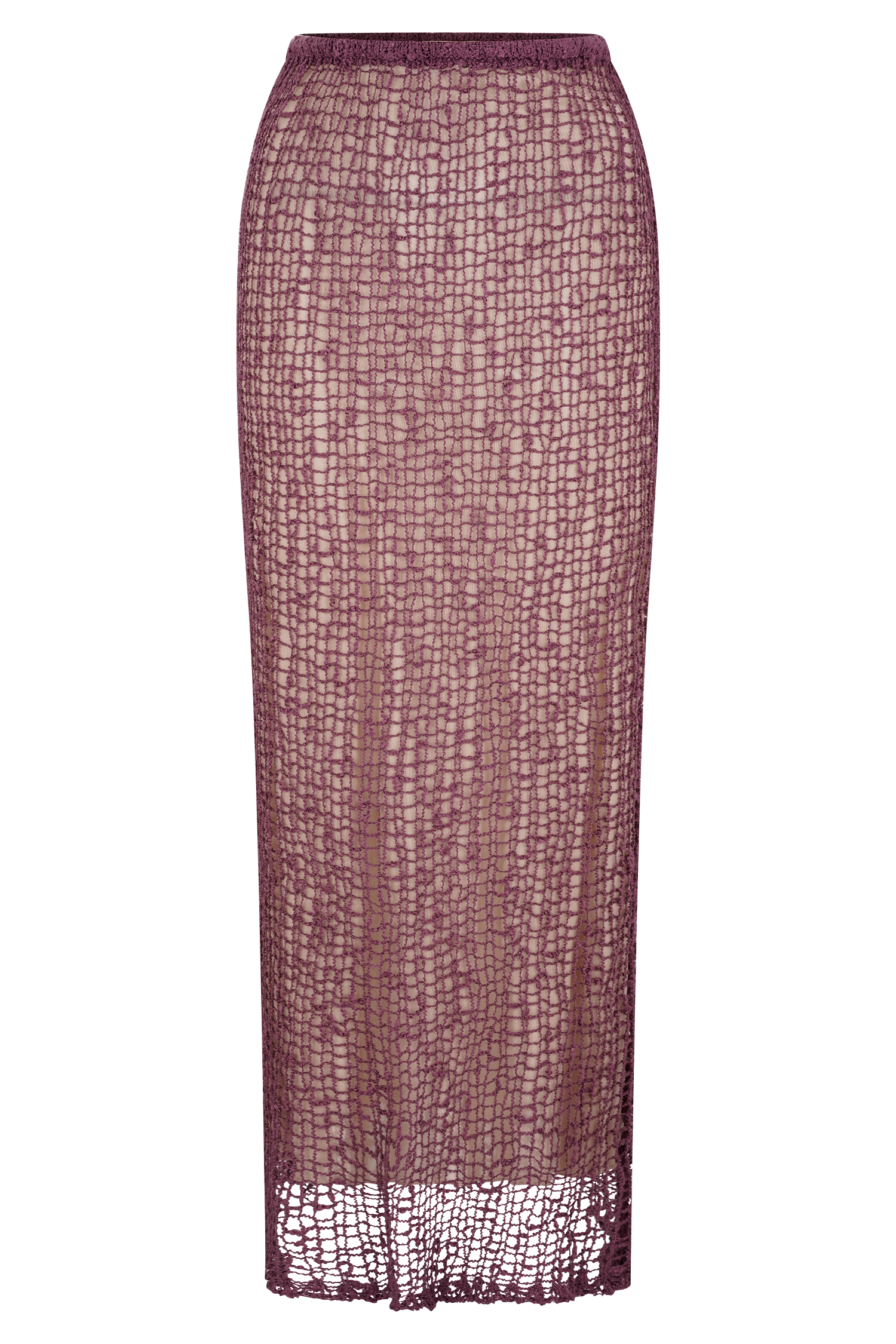 Cordelia Knit Maxi Skirt - Mauve、mySite、solidvoid