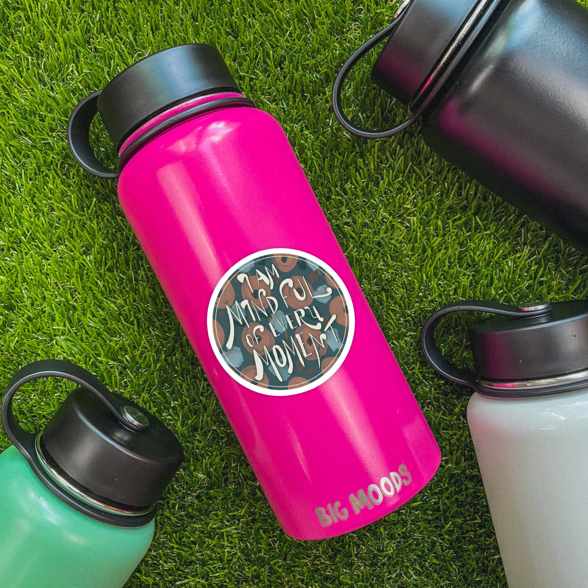  I Am Mindful Of Every Moment Sticker、mySite、ghnorth