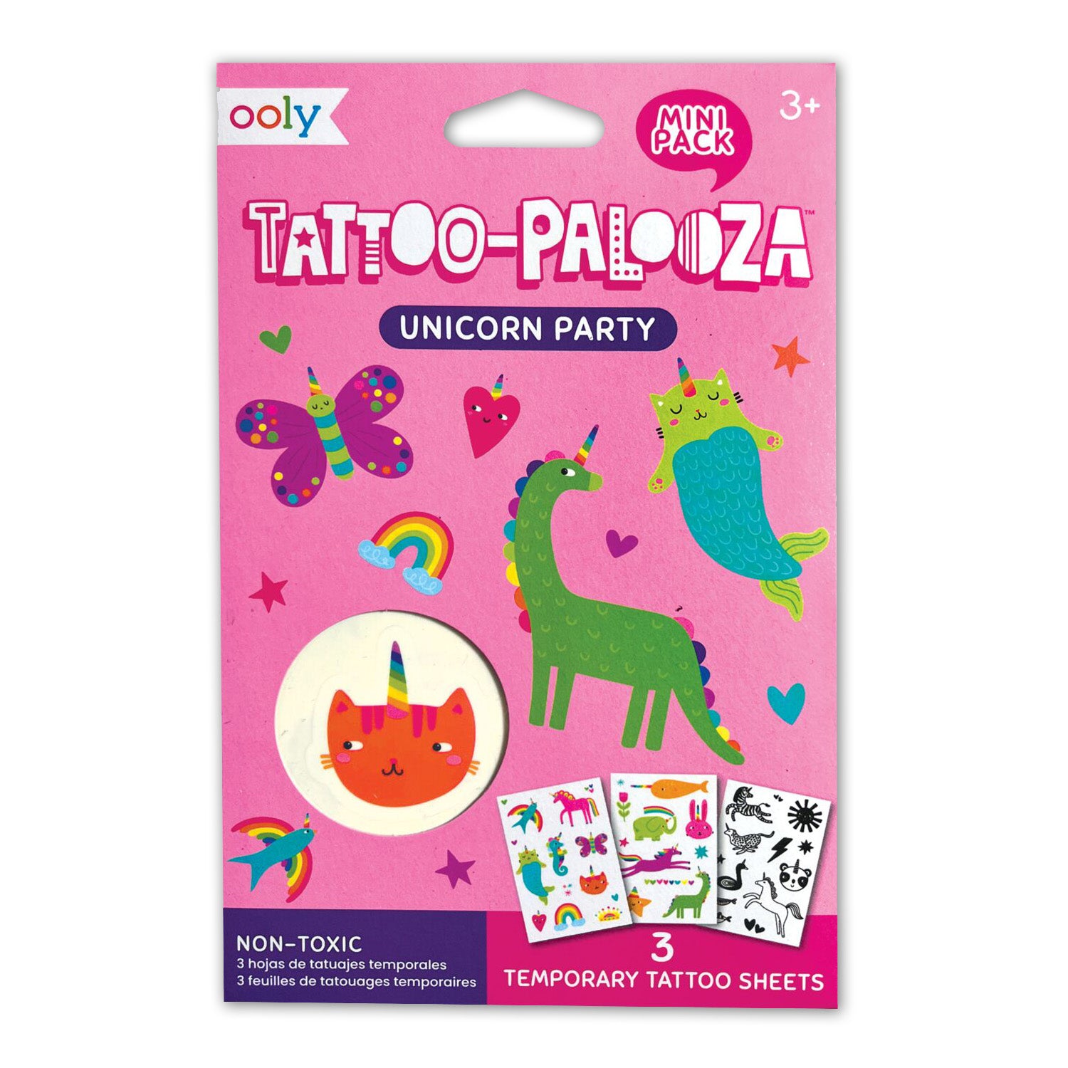  Unicorn Party Tattoo-Palooza Mini Temporary Tattoos、mySite、ghnorth