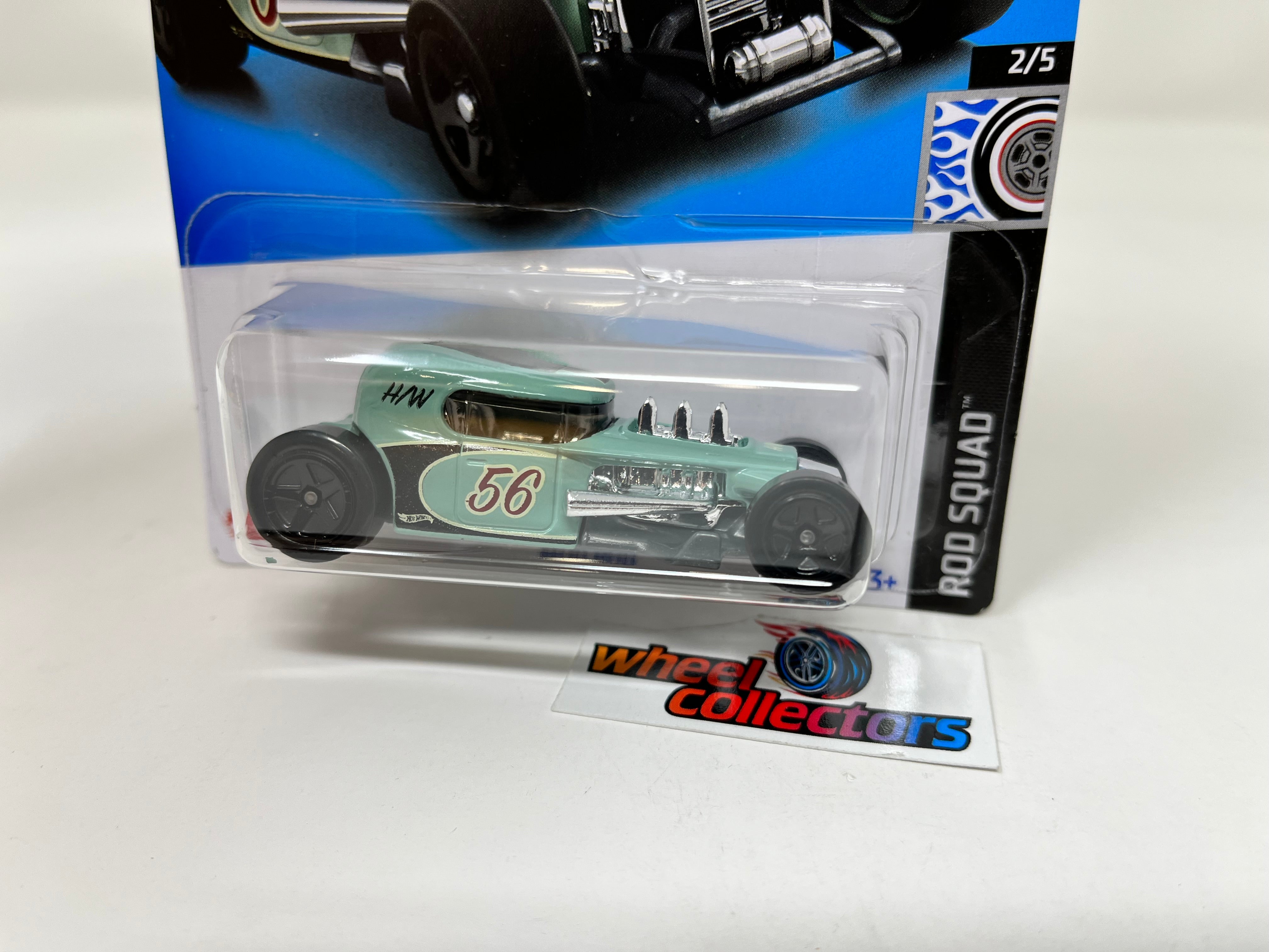 Mod Rod #168 * Green * 2022 Hot Wheels Case P、mySite、hgirdovlk
