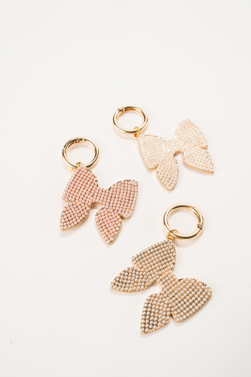 Pearl Bow Bag Charm - Blue Grey、mySite、hinf8tx79