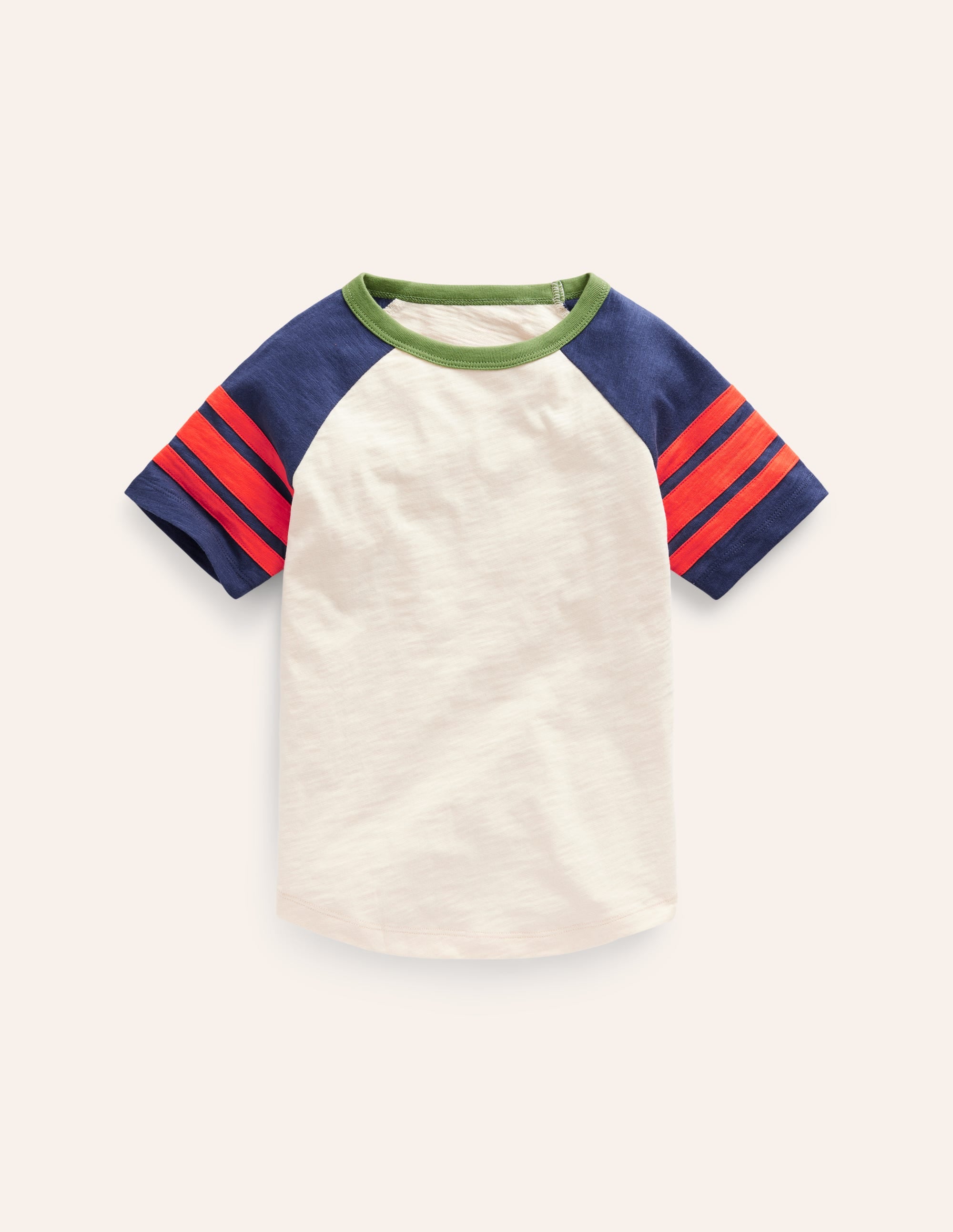  Short Sleeve Raglan T-shirt-Calico/College Navy、mySite、ashleygrahame