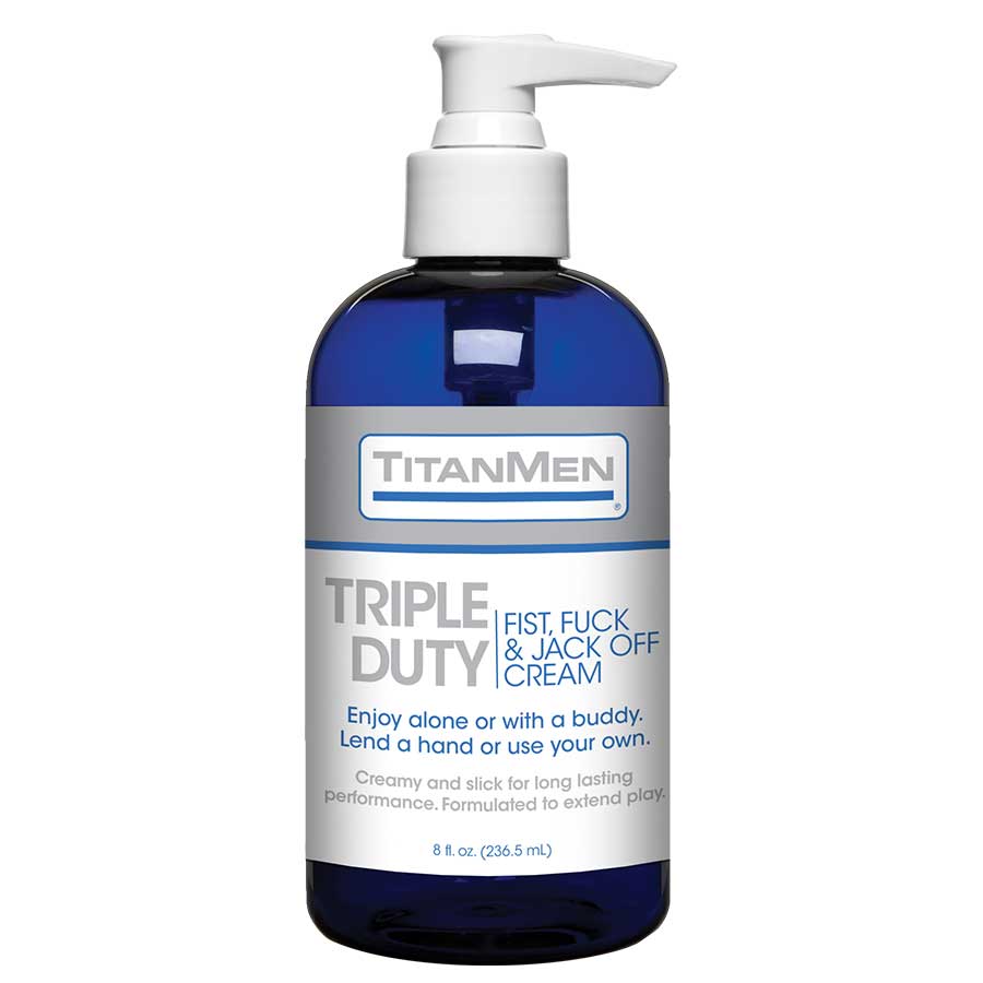 TitanMen Triple Duty Fisting & Jack Off Cream 8 oz、mySite、bottomscart