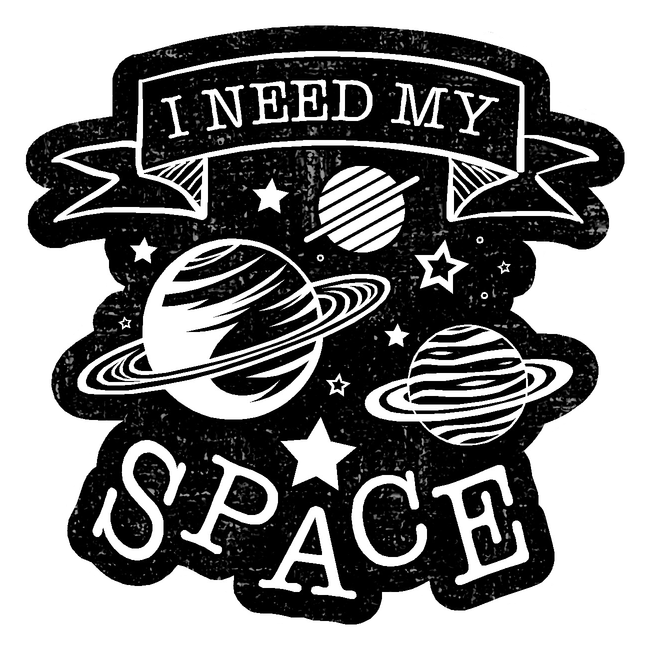  Need My Space Vinyl Sticker Decal、mySite、ghnorth