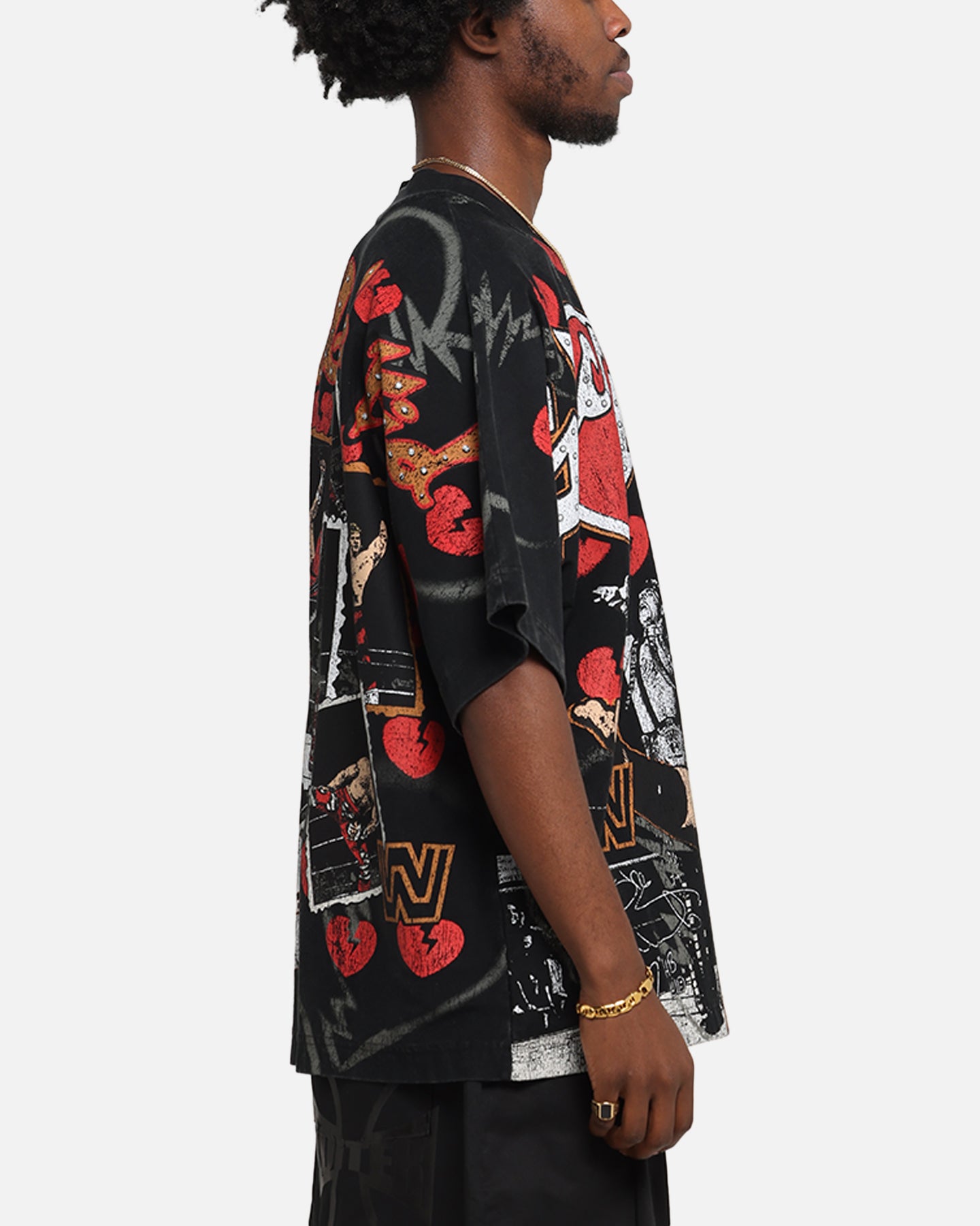 Culture Kings X WWE Shawn Michaels All Over Print T-Shirt Black、mySite、zt4zffjzw