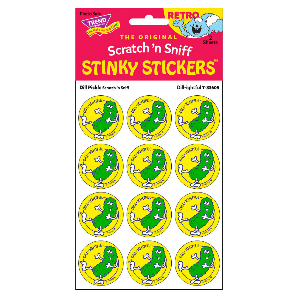  Dill-ightful! - Dill Pickle-Scented Retro Scratch 'n Sniff Stinky Stickers®、mySite、ghnorth