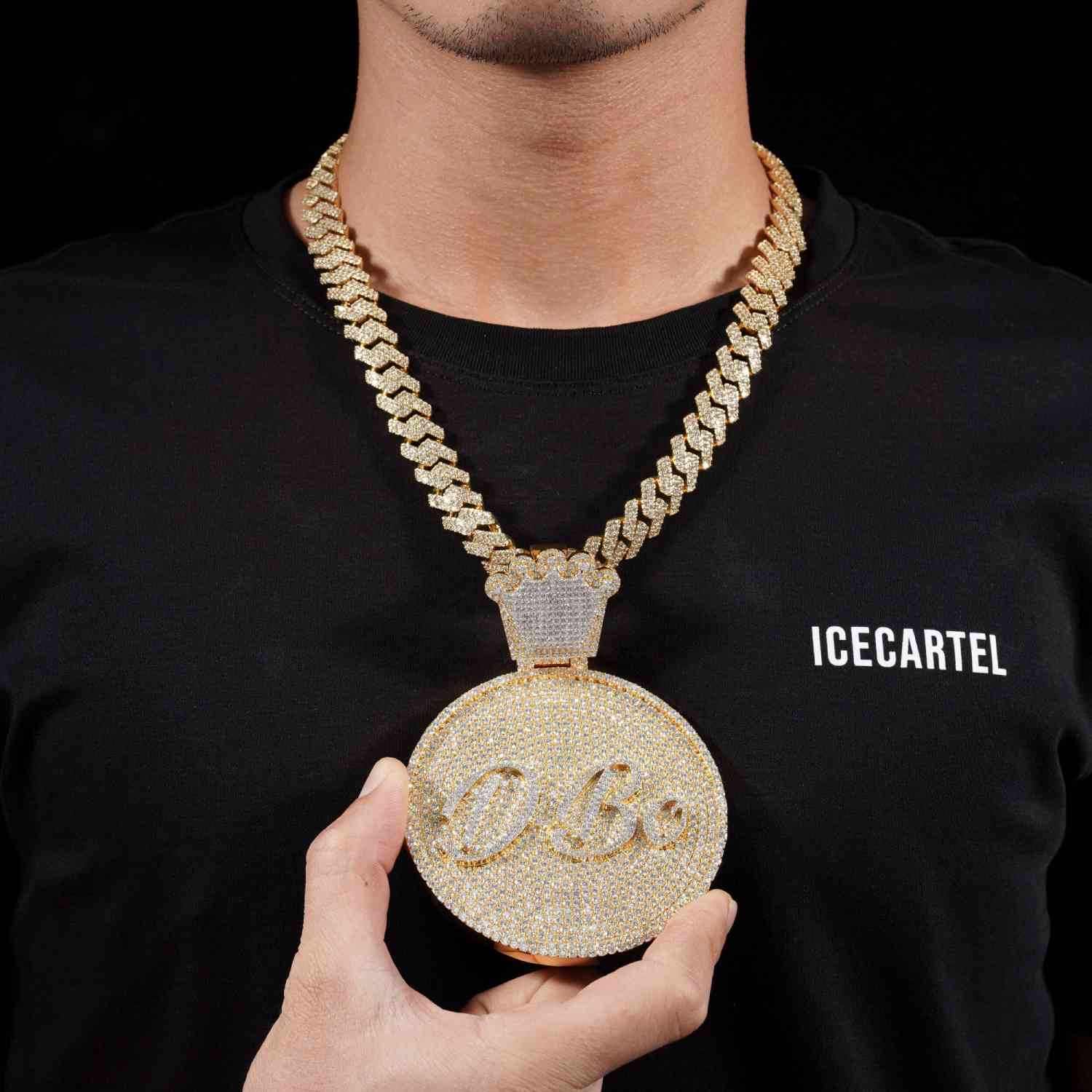 DBO Custom Moissanite Pendant 14K Gold、mySite、hinf8tx79