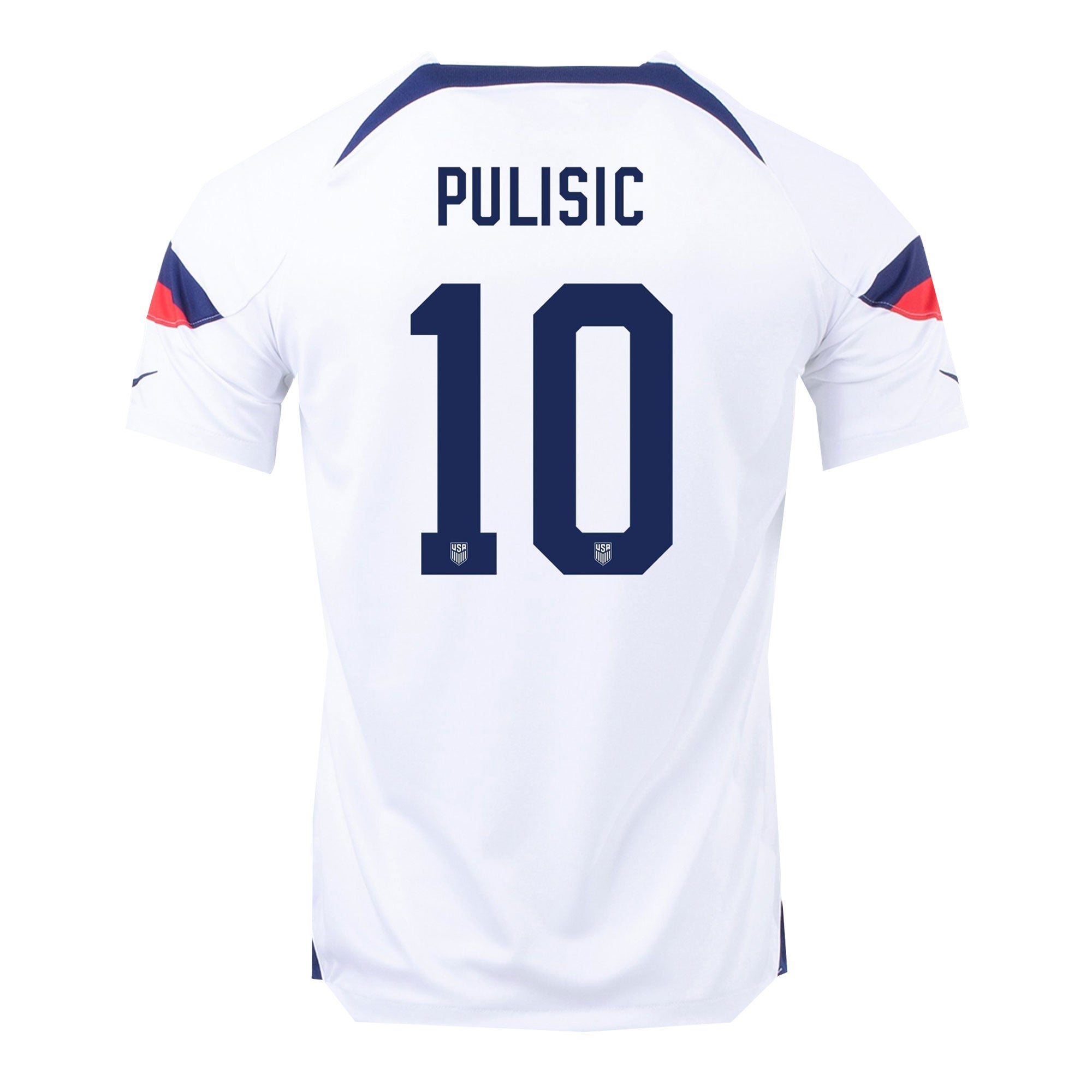 Nike Men's USA 2022/23 Dri-FIT ADV Home Jersey w/ Pulisic #10 Printing、mySite、bottomscart