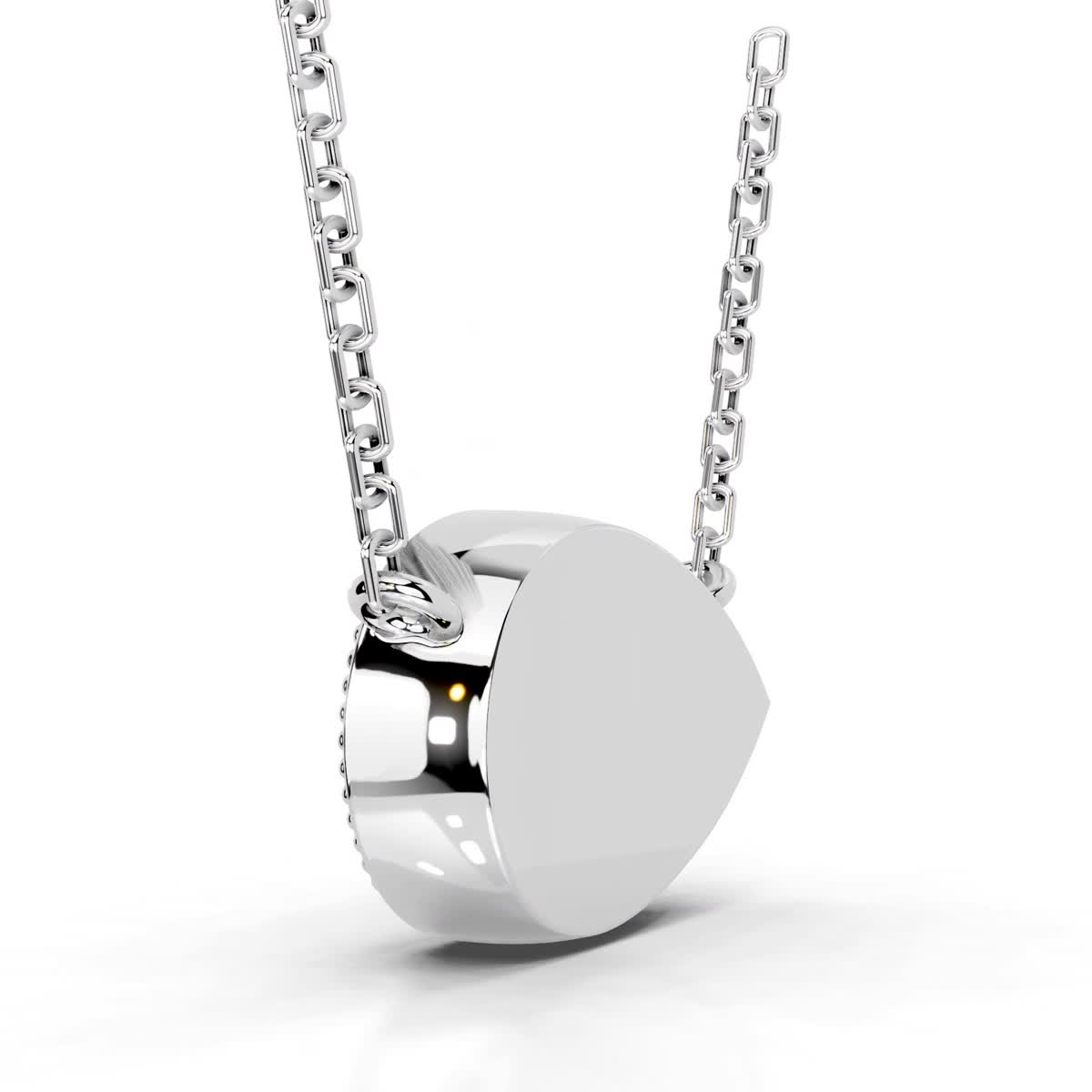 Kanesha Lab Grown Diamond Pendant (3.50 Carat) -18K White Gold、mySite、hinf8tx79