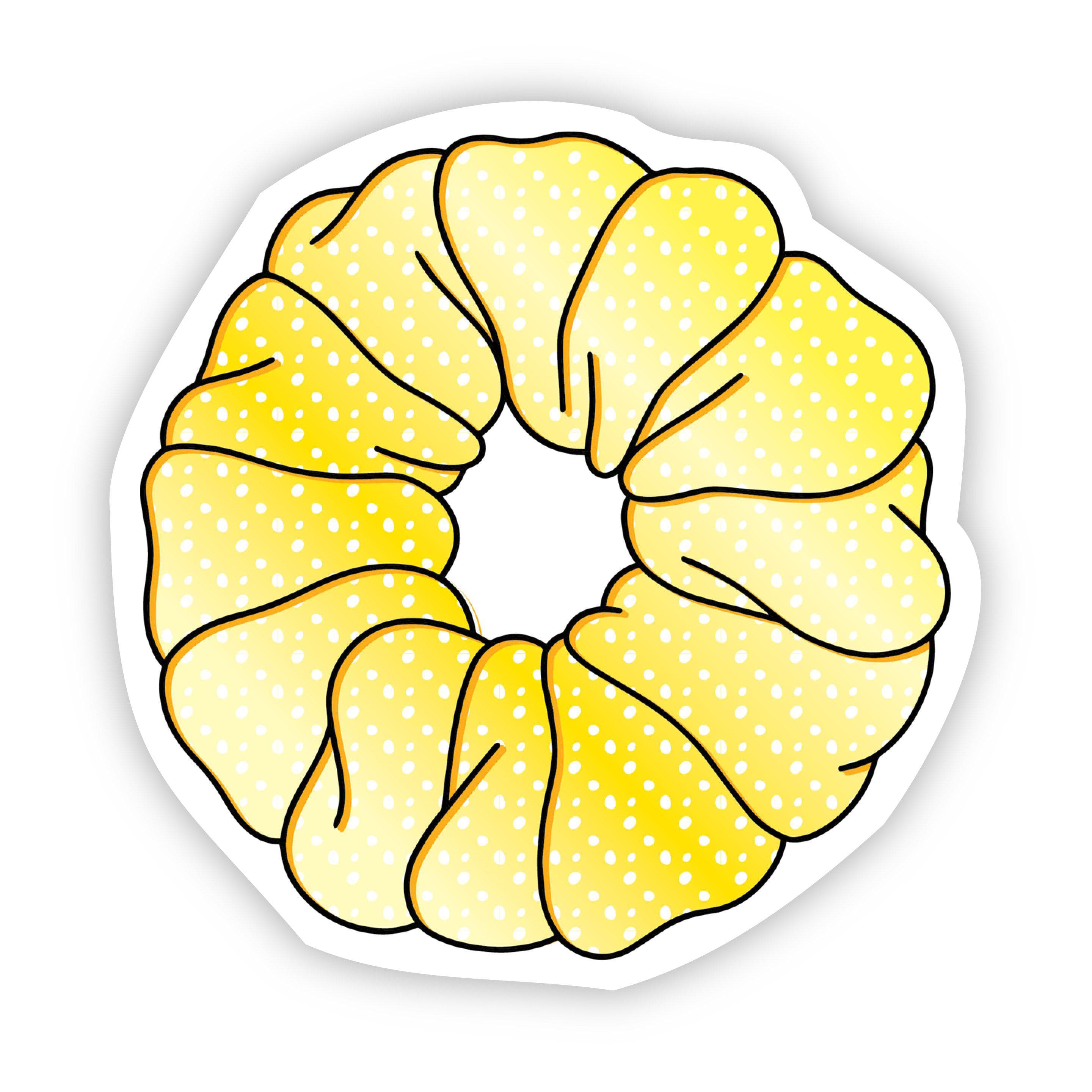  Scrunchie Yellow Aesthetic Sticker、mySite、elrpsem3k