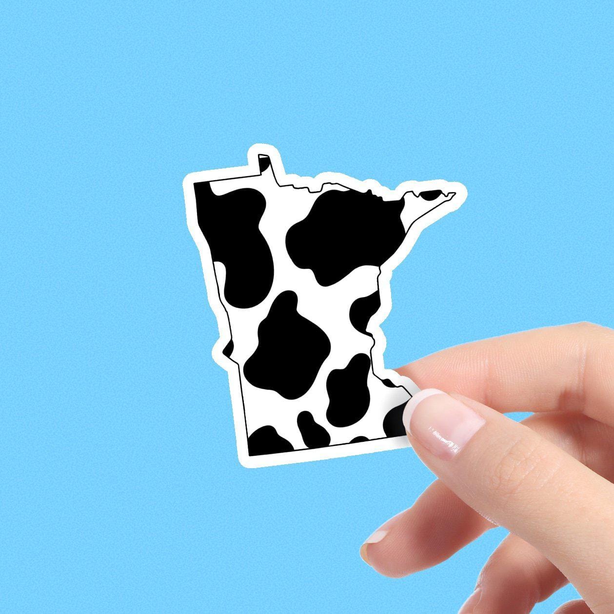  Minnesota Cow Pattern Sticker、mySite、elrpsem3k