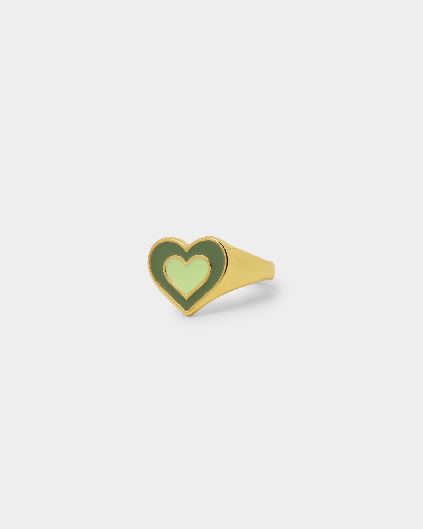 Raising Hell Women's Pastel Hearts Ring Gold/Green、mySite、zt4zffjzw