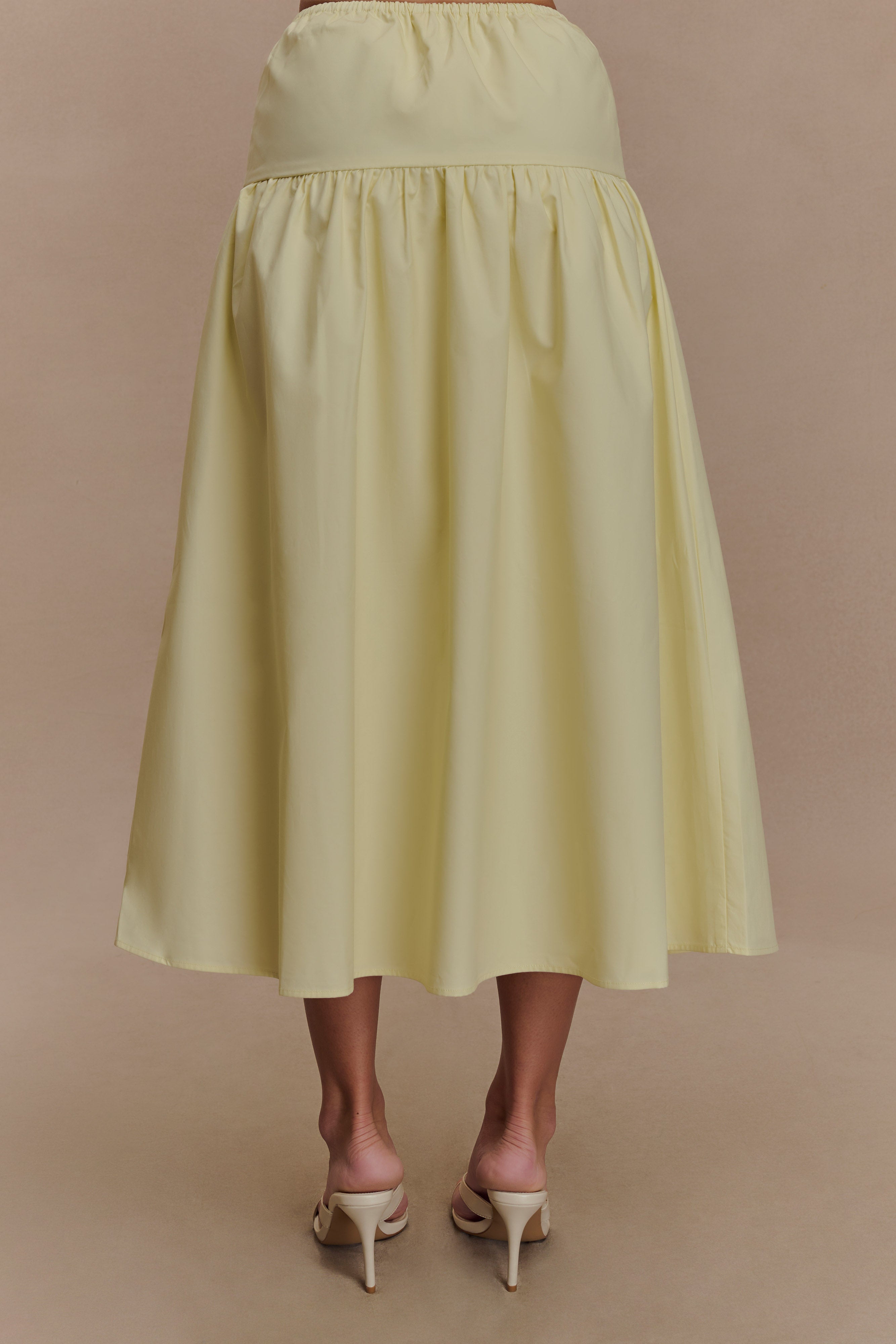 Amirah Midi Skirt - Lemon、mySite、solidvoid