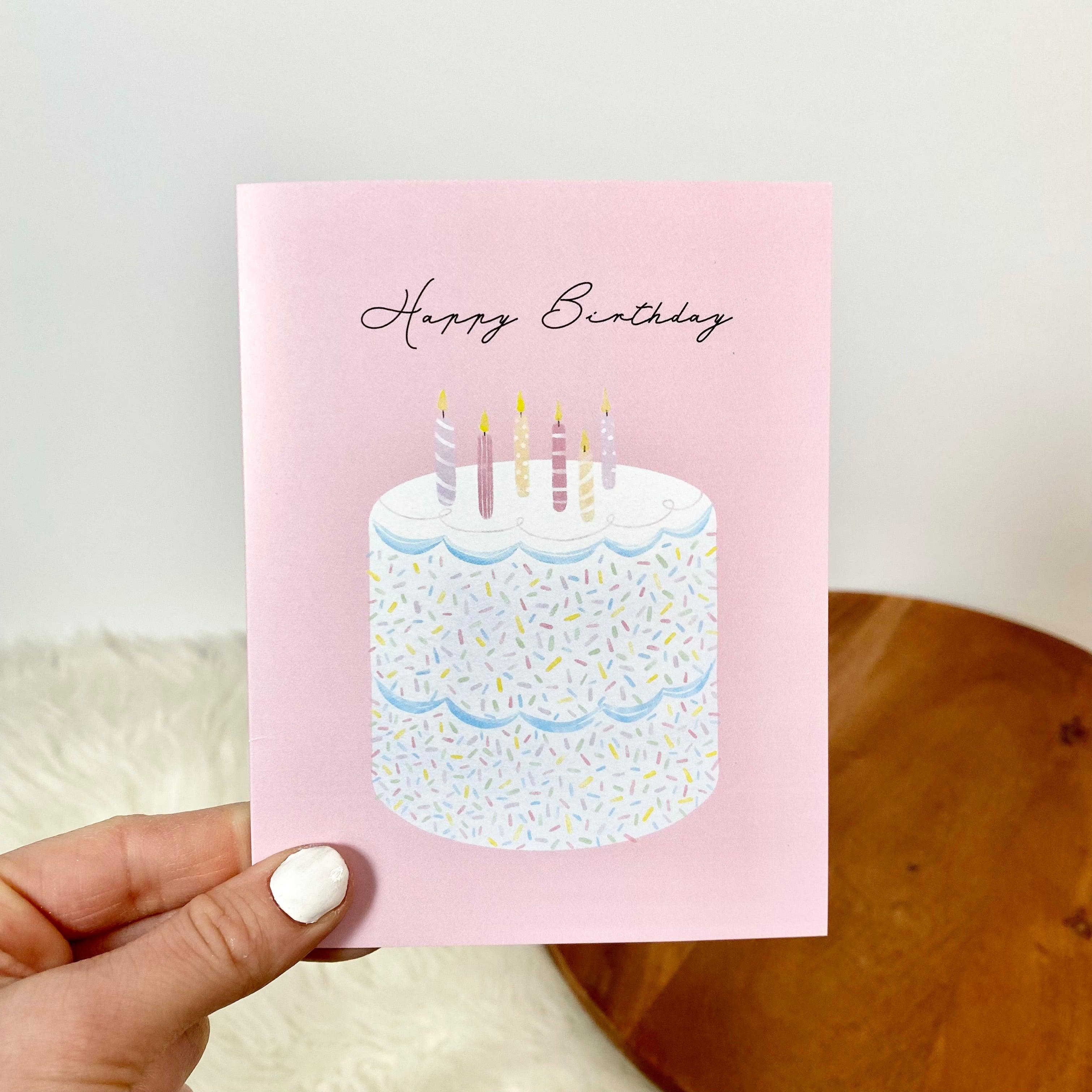  Happy Birthday Elegant Cake Birthday Card、mySite、ghnorth