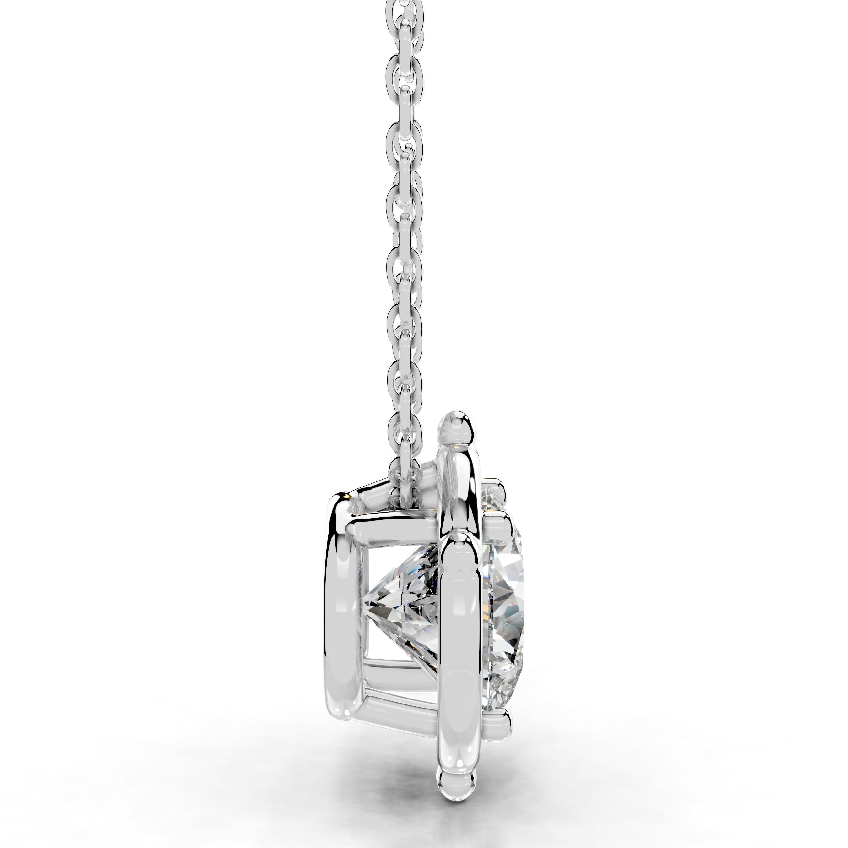 Rooted in Love Round Lab Grown Diamond Necklace - 14K White Gold、mySite、hinf8tx79
