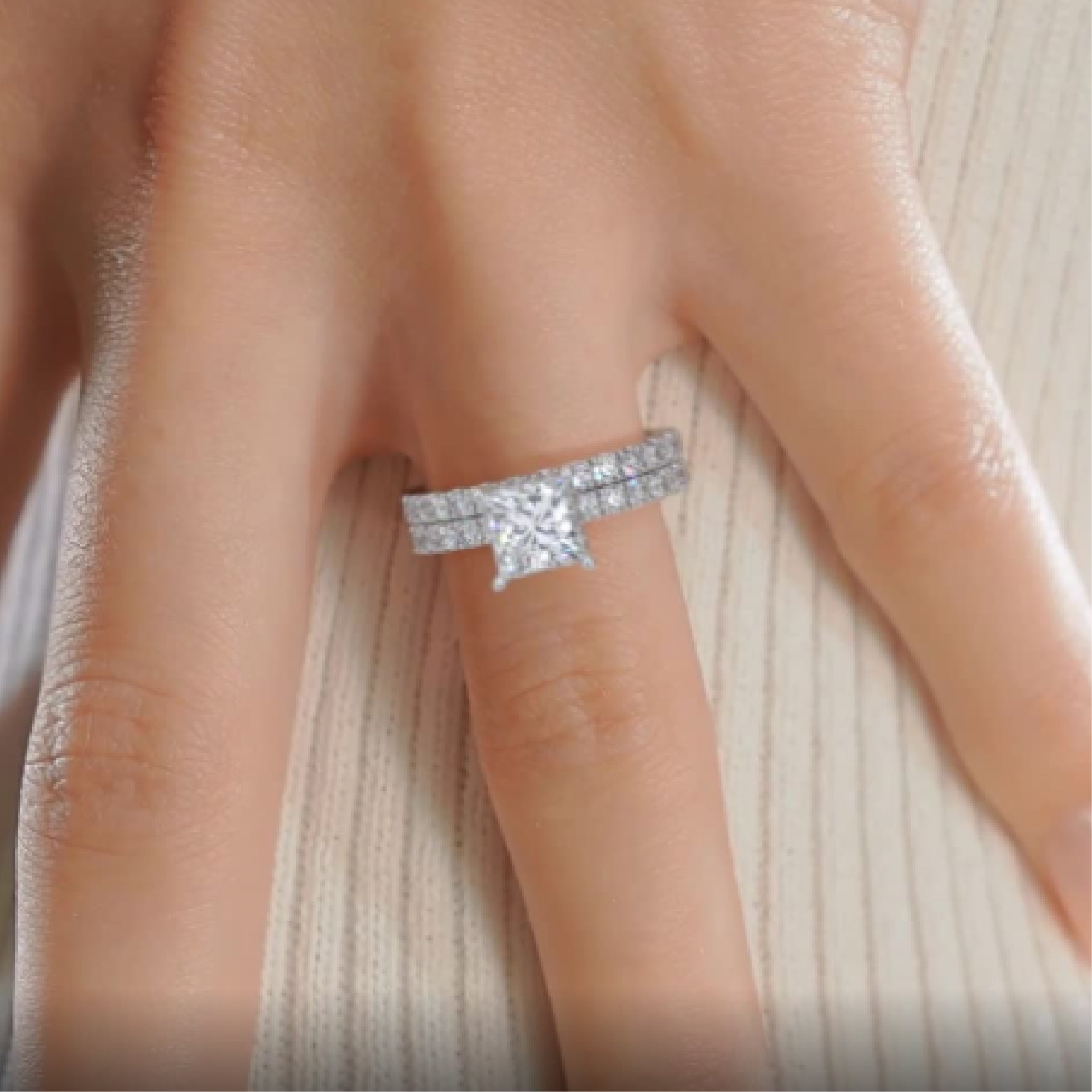 Sophia Diamond Bridal Set -18K White Gold、mySite、hinf8tx79