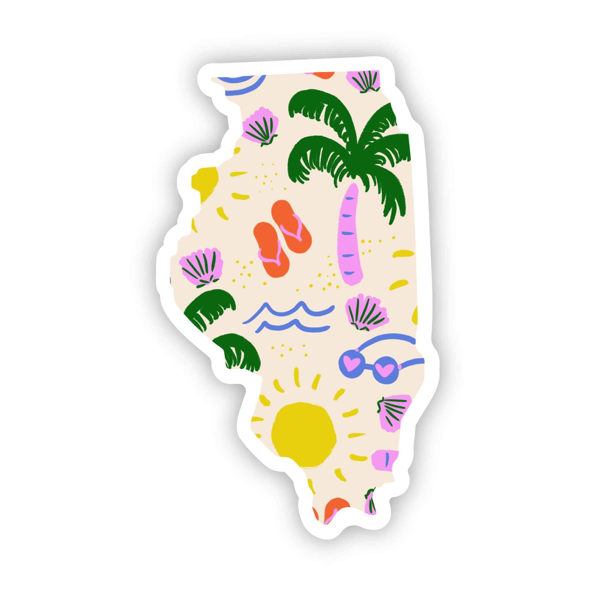  Illinois Sticker - Beach、mySite、elrpsem3k