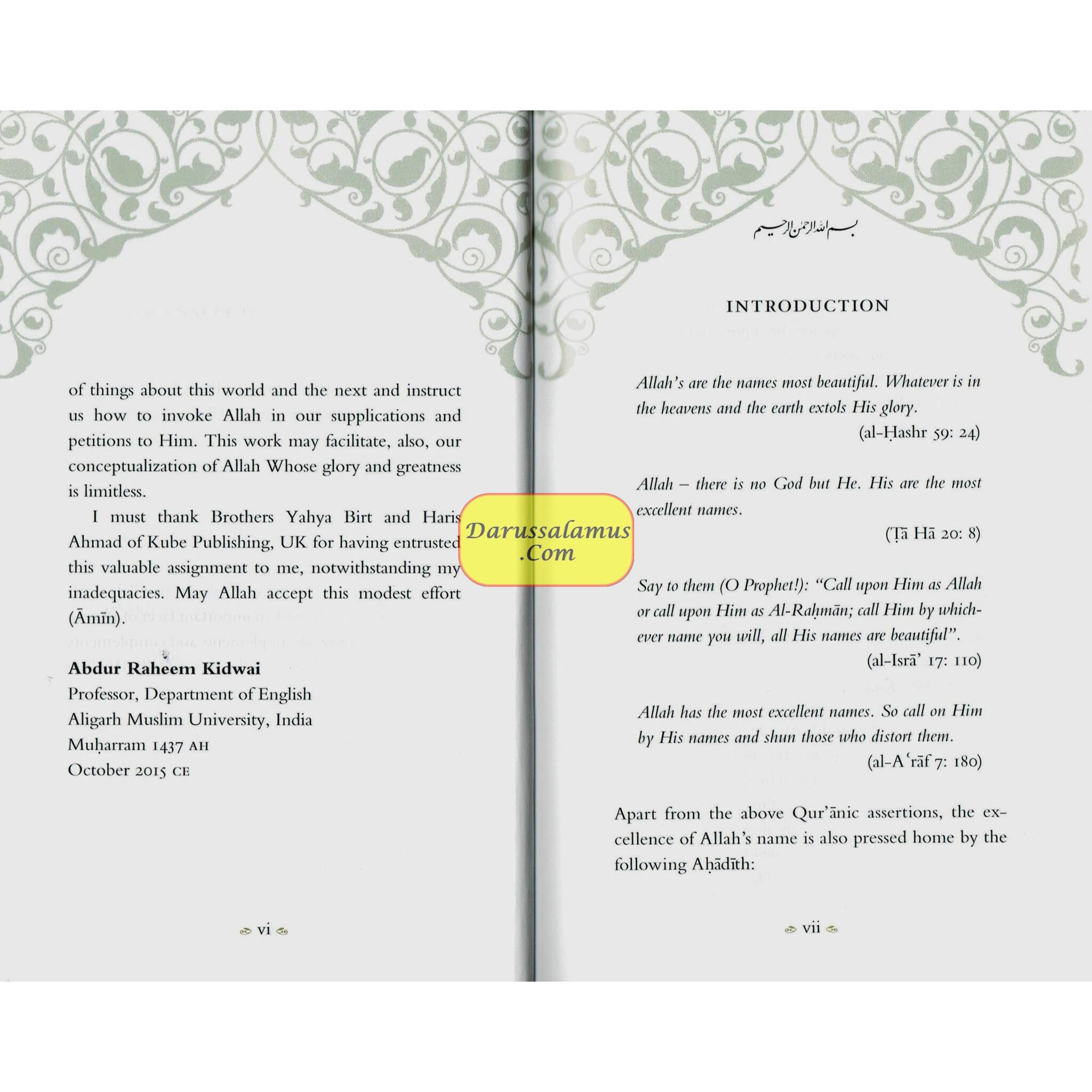 Blessed Names and Attributes of Allah By Abdur Raheem Kidwai、mySite、topwebapps