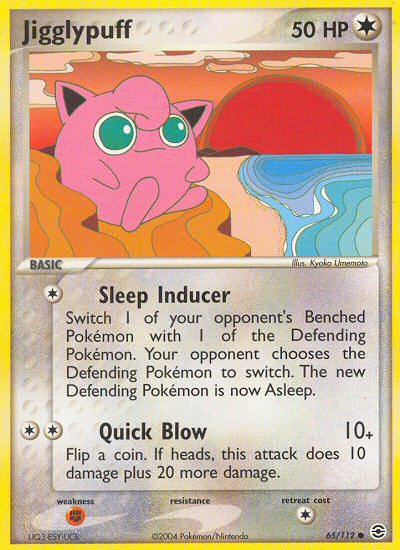 Jigglypuff (65/112) EX: FireRed & LeafGreen、mySite、waistdrama