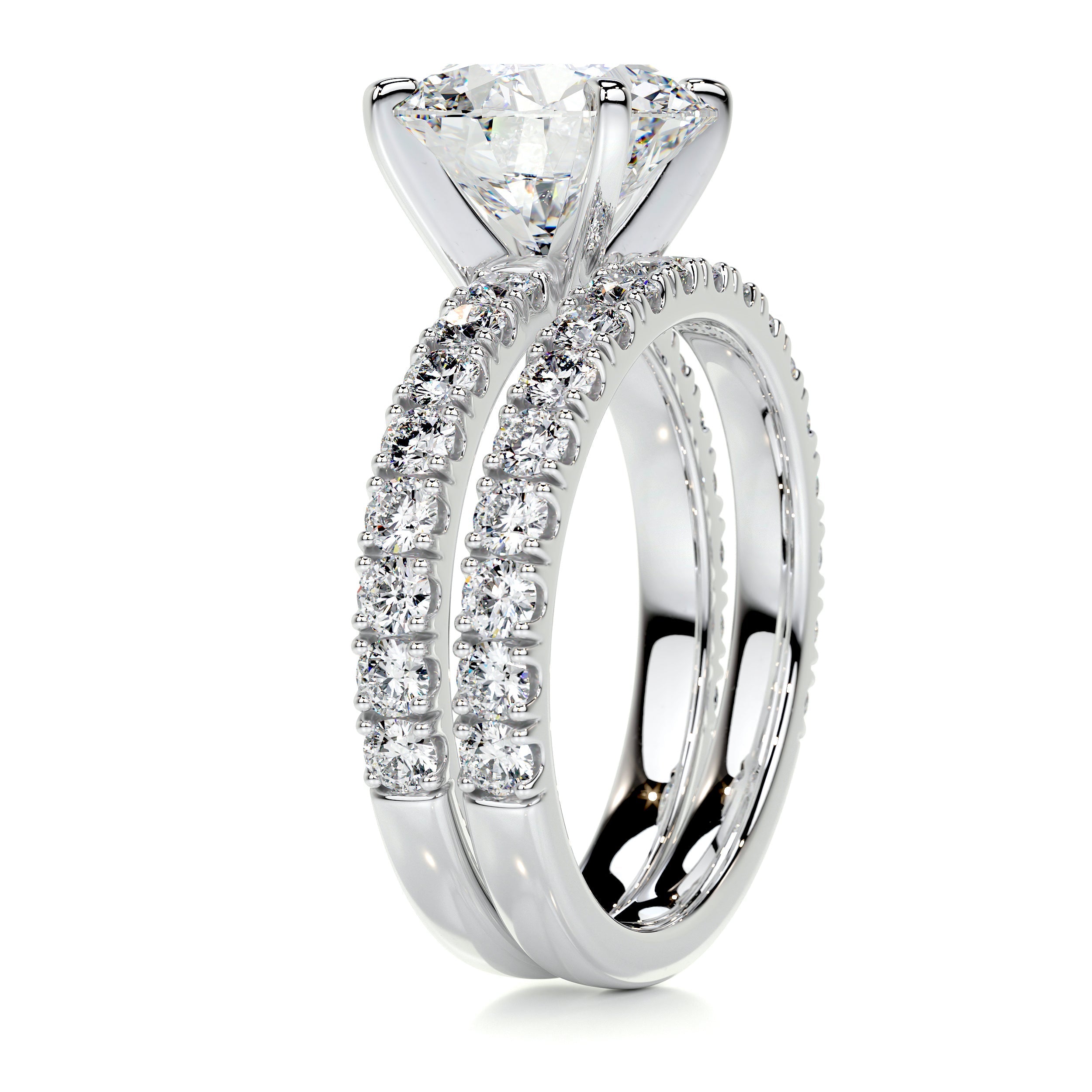 Alison Moissanite & Diamonds Bridal Set -Platinum (RTS)、mySite、hinf8tx79
