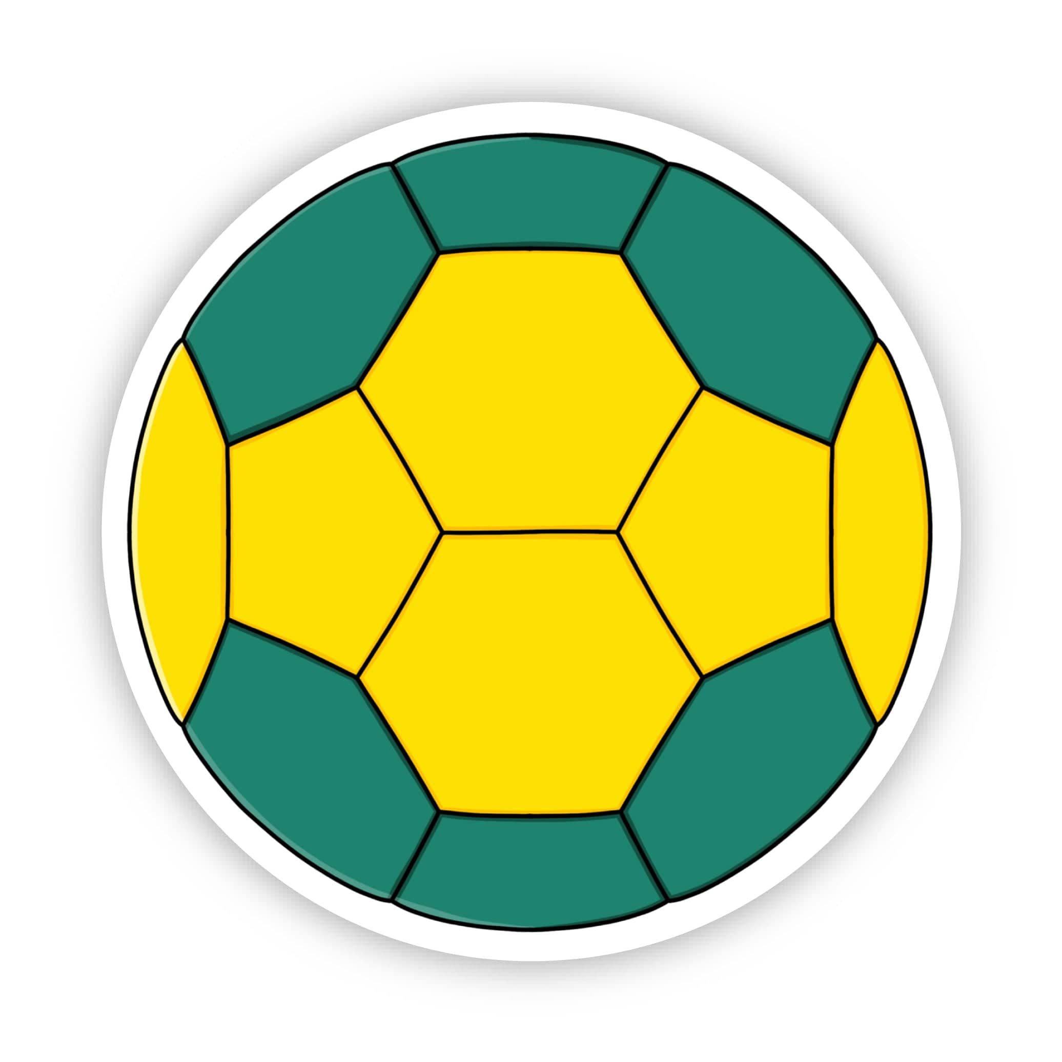  Green and Yellow Handball Sticker、mySite、elrpsem3k