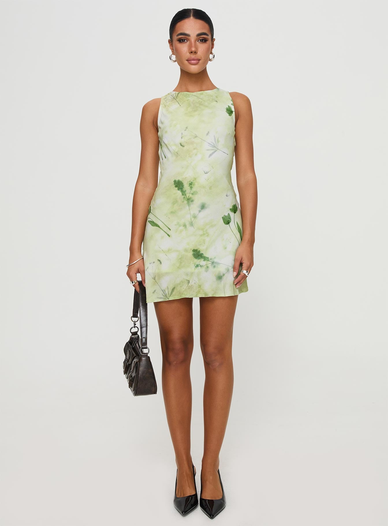 Vivre Mini Dress Green Floral、mySite、solidvoid