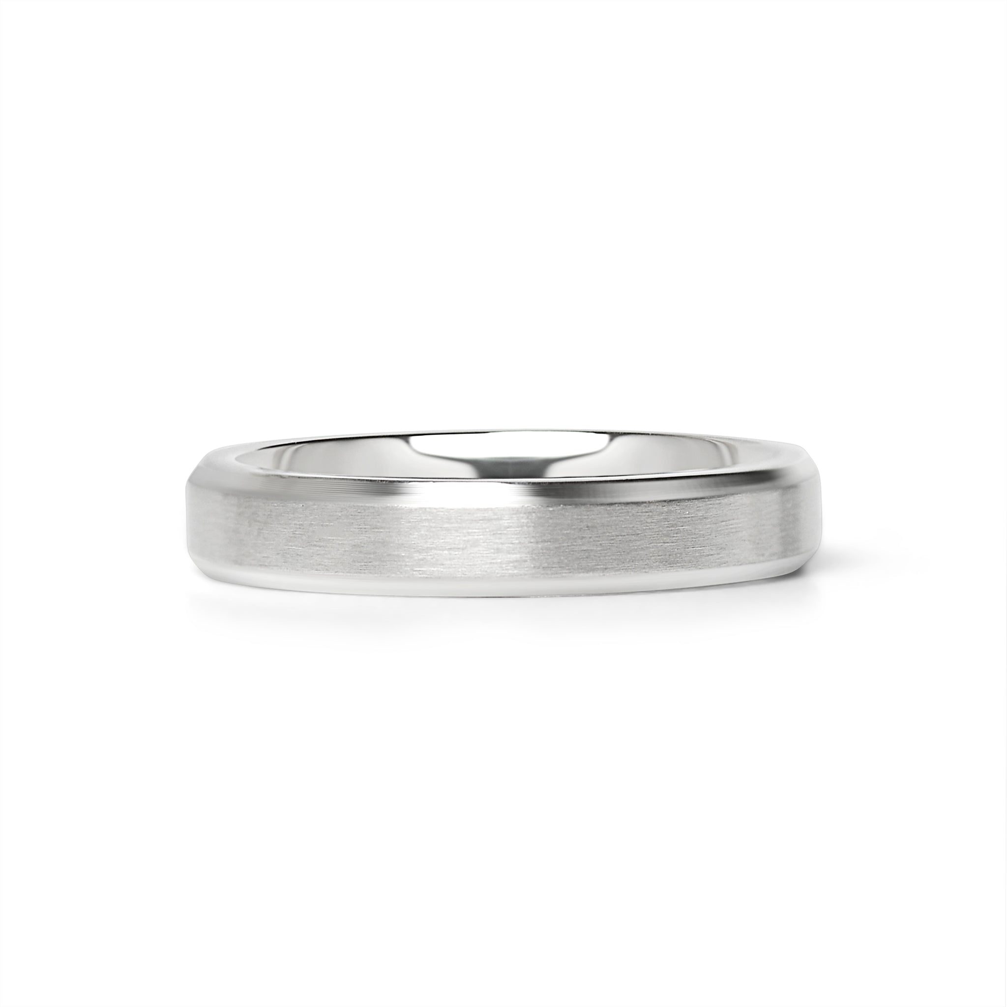 Stainless Steel Brushed Beveled Edge Blank Ring / CFR9003、mySite、dreamappss