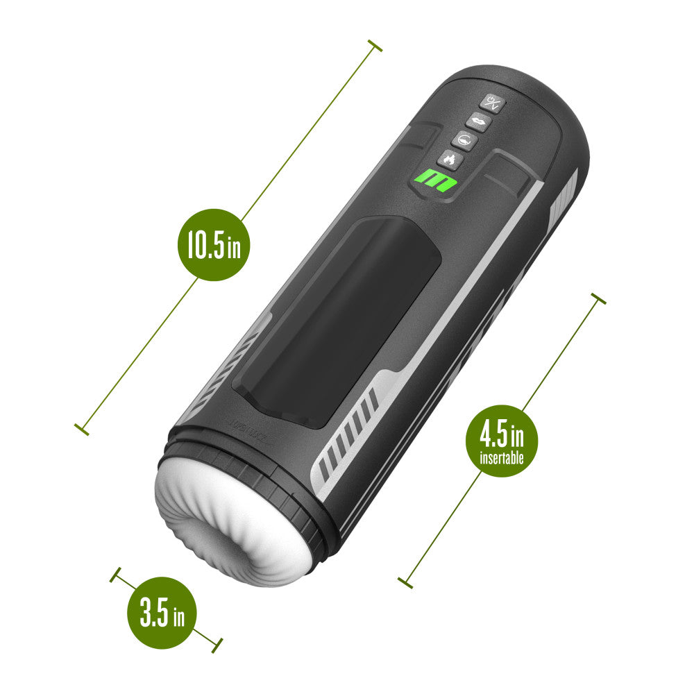 M For Men By Blush® | Master Blaster – Vibrating, Stroking & Sucking Automatic Male Masturbator With Warming Technology – Black、mySite、bottomscart