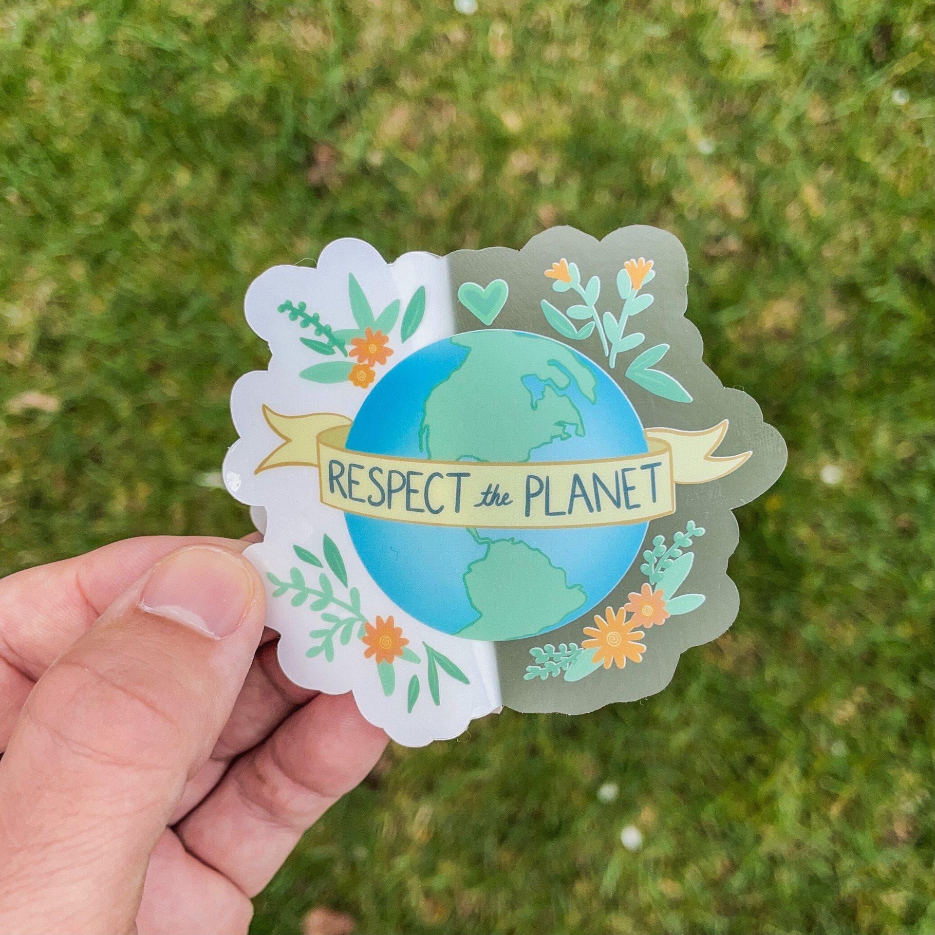 Respect the Planet - Clear Sticker、mySite、elrpsem3k