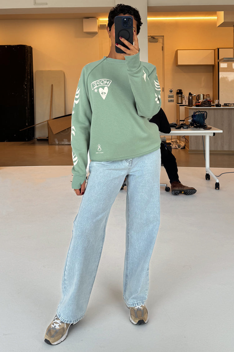 Sage Sundazed Accessible Sweatshirt、mySite、solidvoid