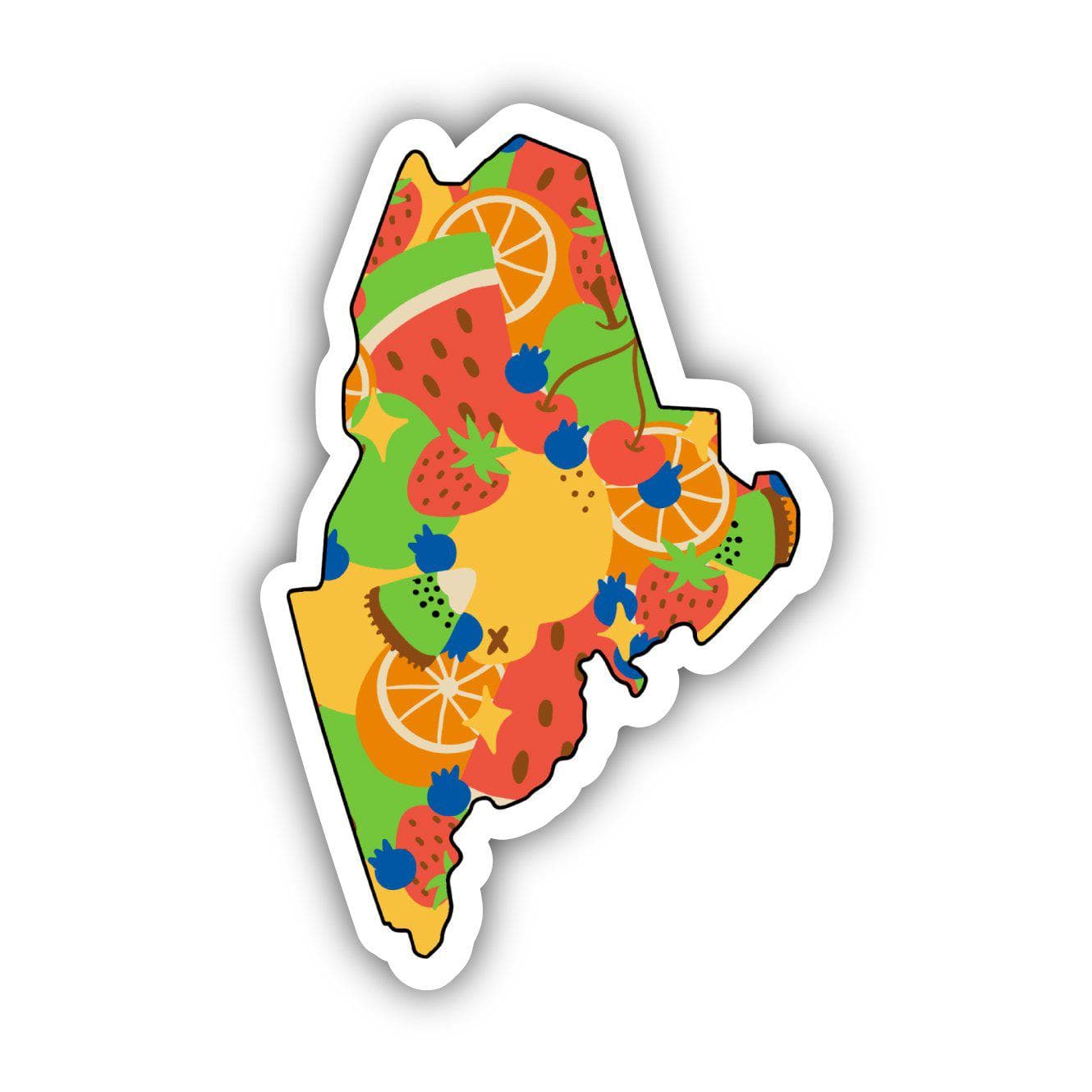  Maine Fruit Pattern Sticker、mySite、elrpsem3k