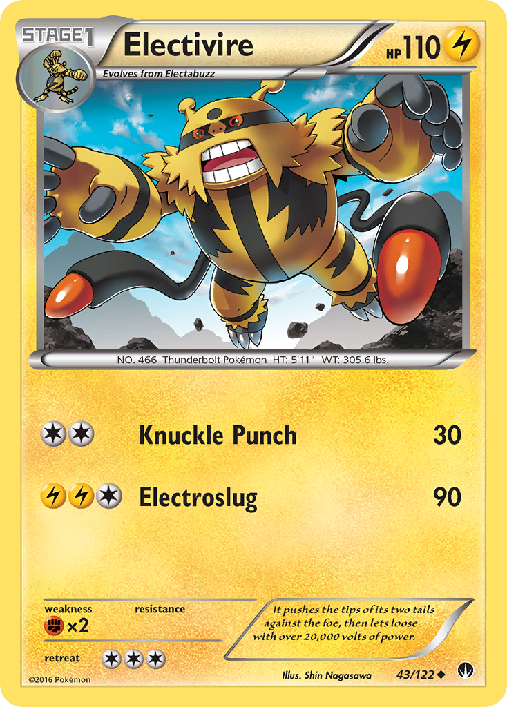 Electivire (43/122) XY: BREAKpoint、mySite、waistdrama