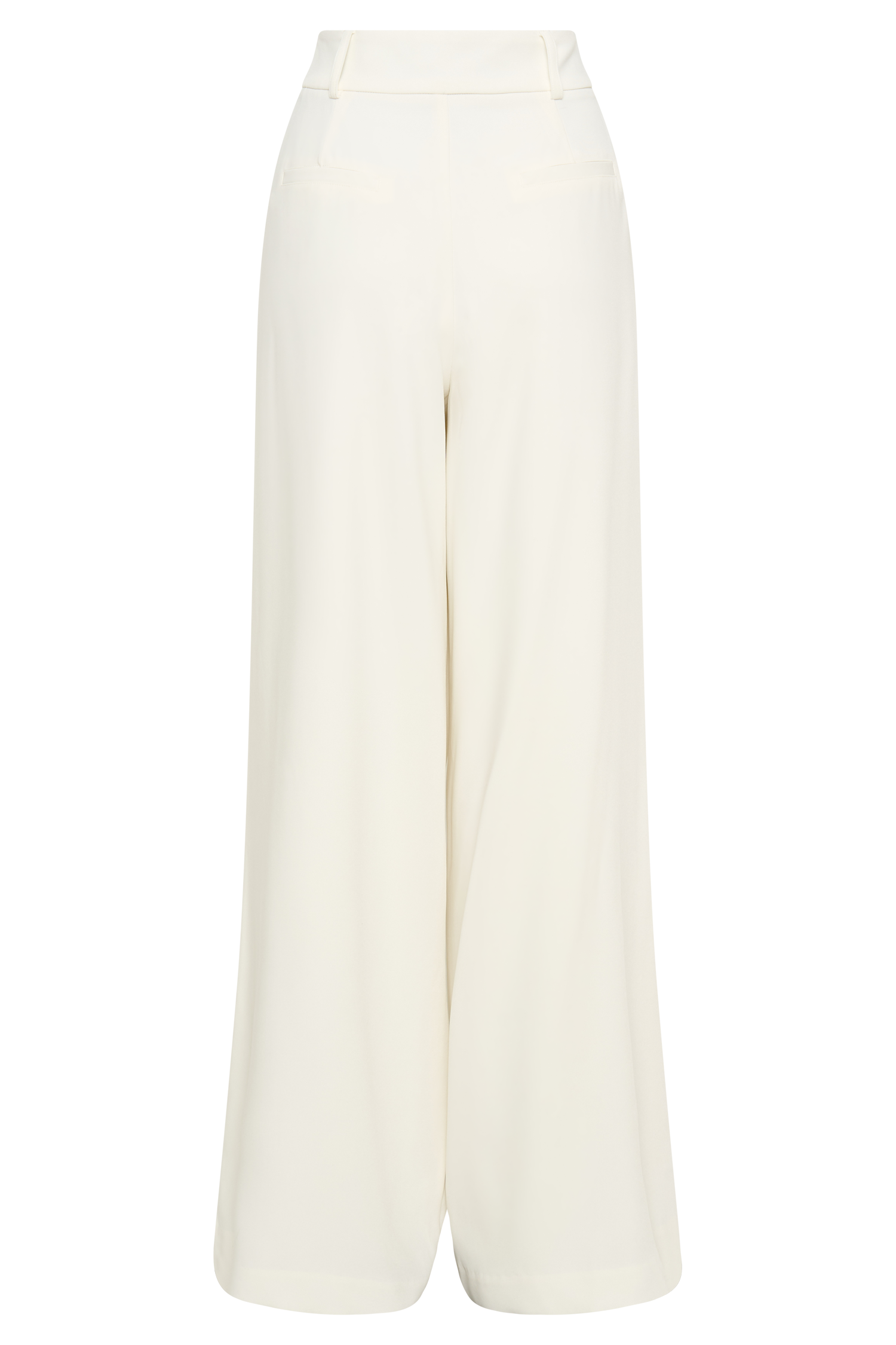 Jacqueline Pleated Wide Leg Pants - Ivory、mySite、solidvoid
