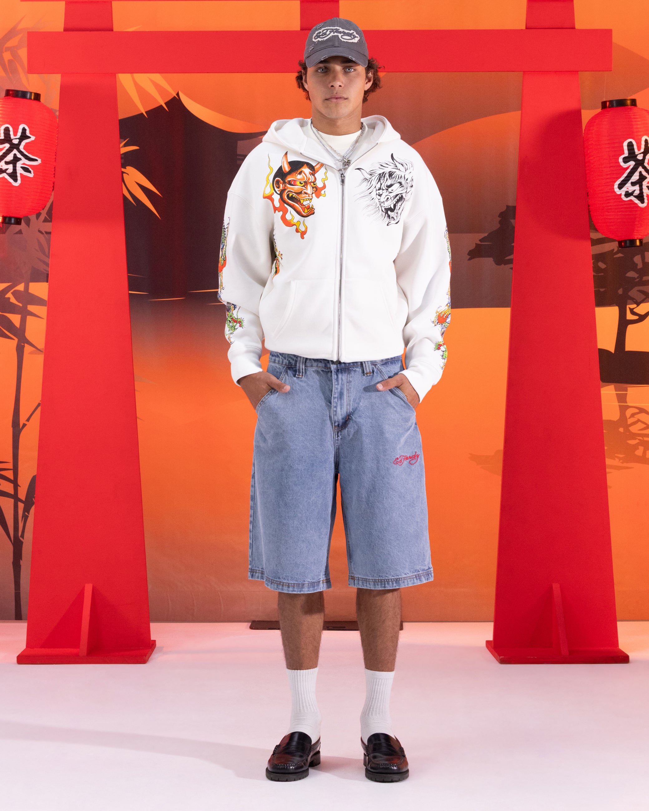 Ed Hardy Floral Zip Hoodie Off White、mySite、zt4zffjzw